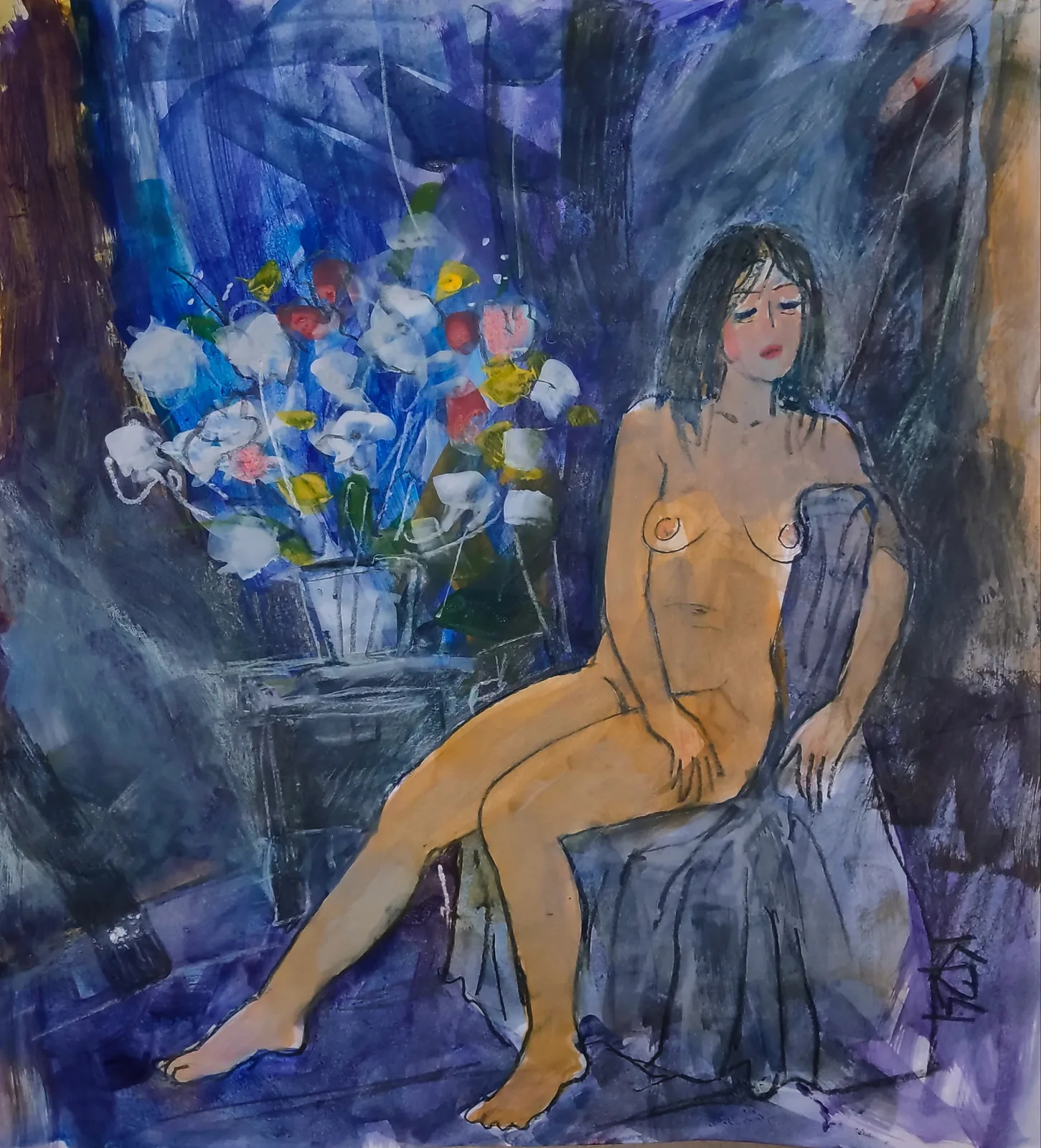 Картина «Букет для любимой» — Галина Кара, Жанровая живопись, аукцион Artstore