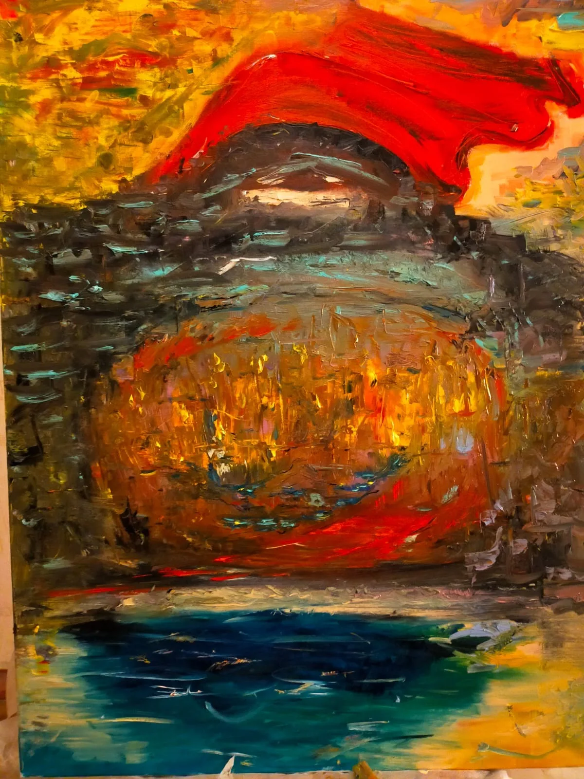 Картина «Пещера» — Михаил Пименов (Шомодо), Абстракция, аукцион Artstore