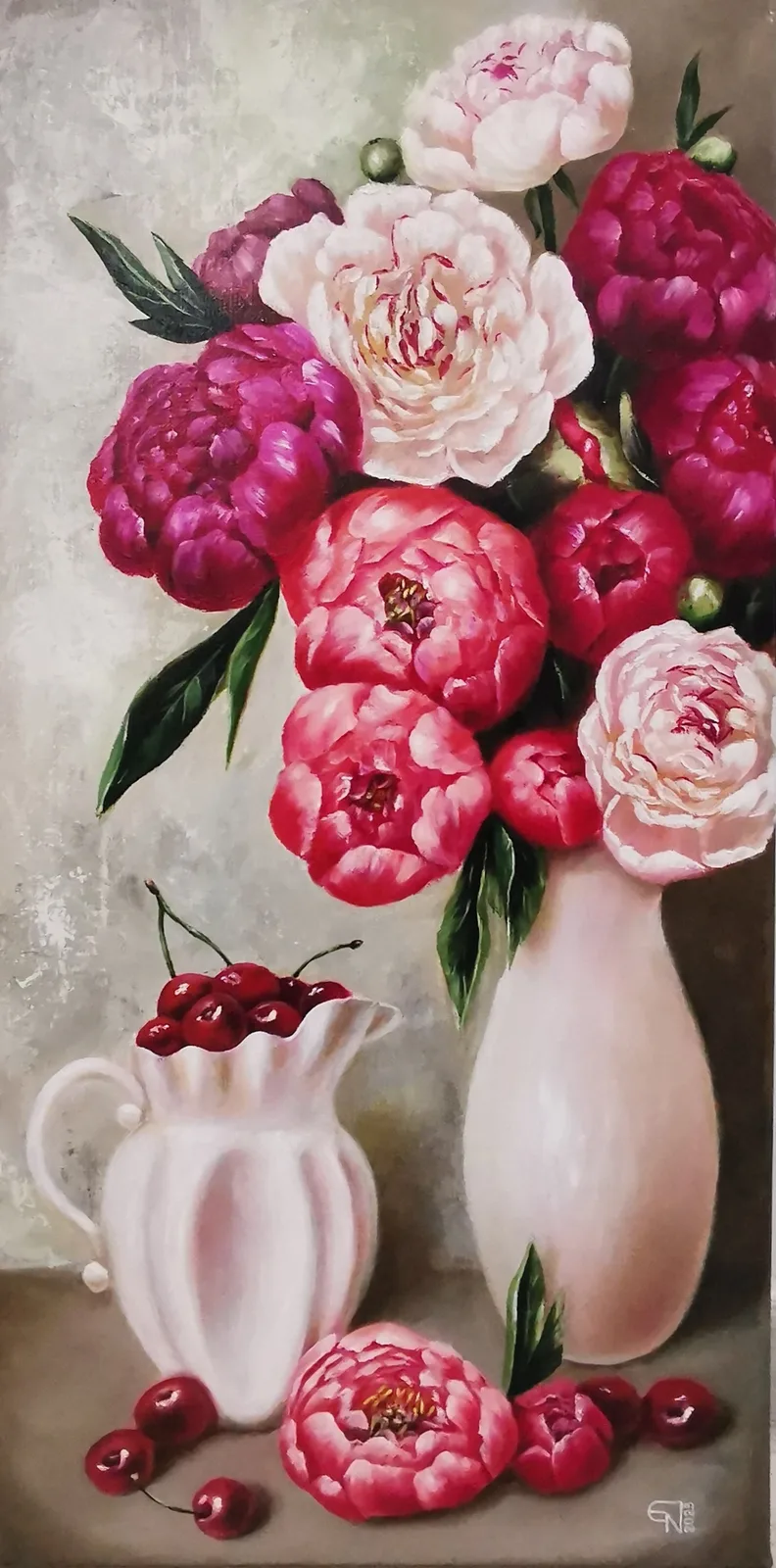 Картина «Вкусные пионы» — Екатерина Нефедова, Натюрморт, аукцион Artstore