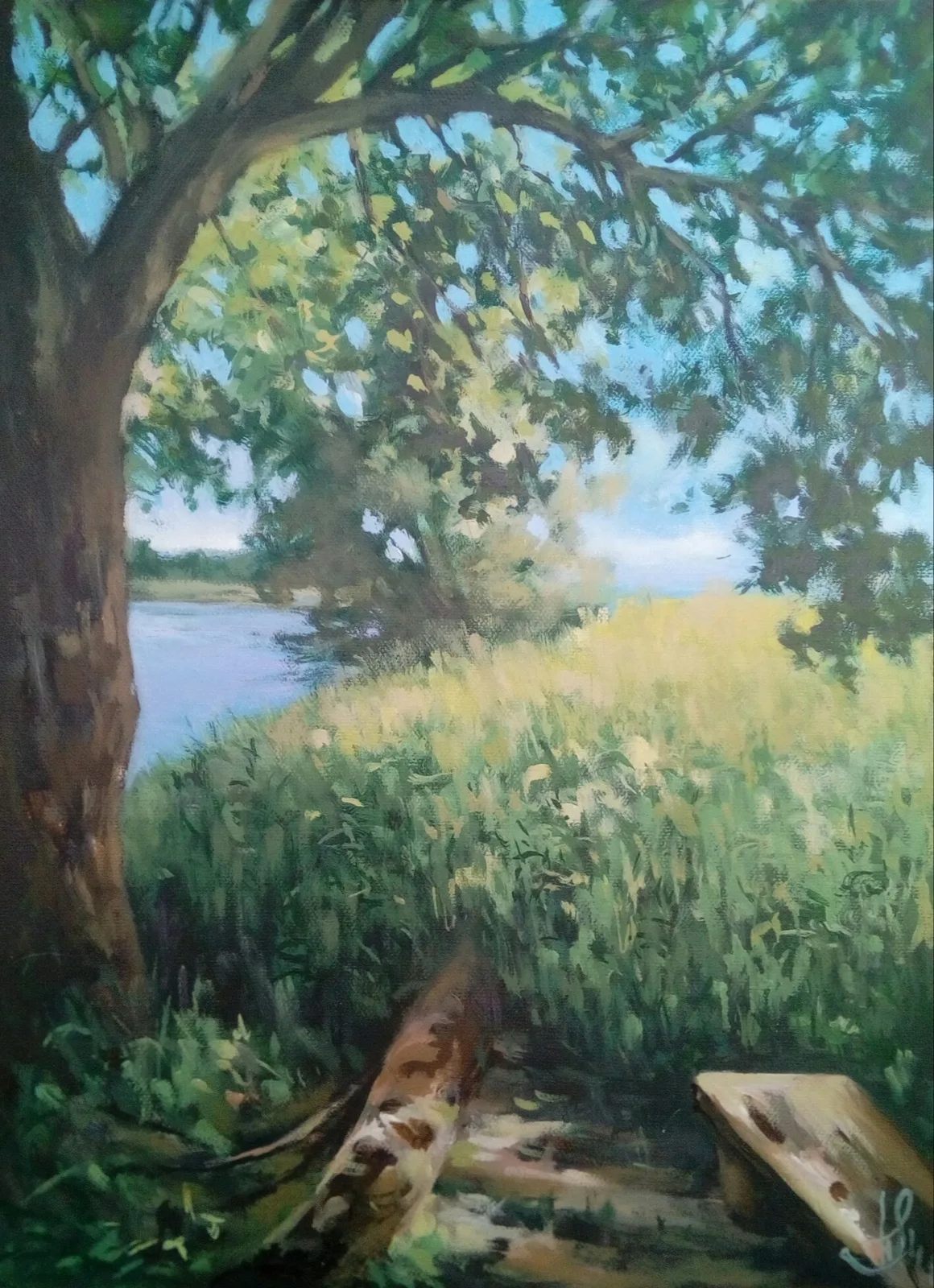 Картина «В теньке» — Павел Масякин, Пейзаж, аукцион Artstore