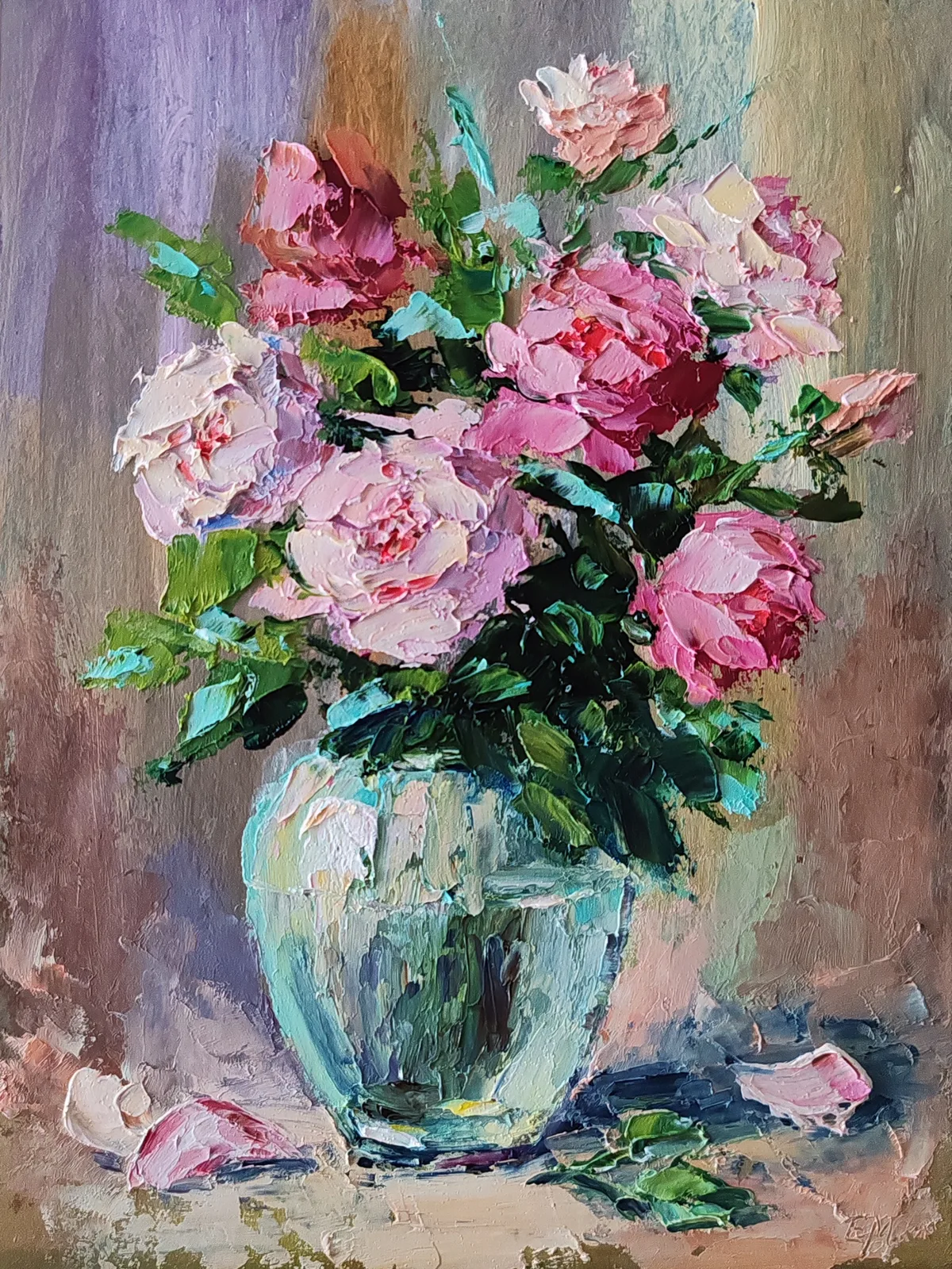 Картина «Розовая симфония» — Елена Малыхина, Натюрморт, аукцион Artstore