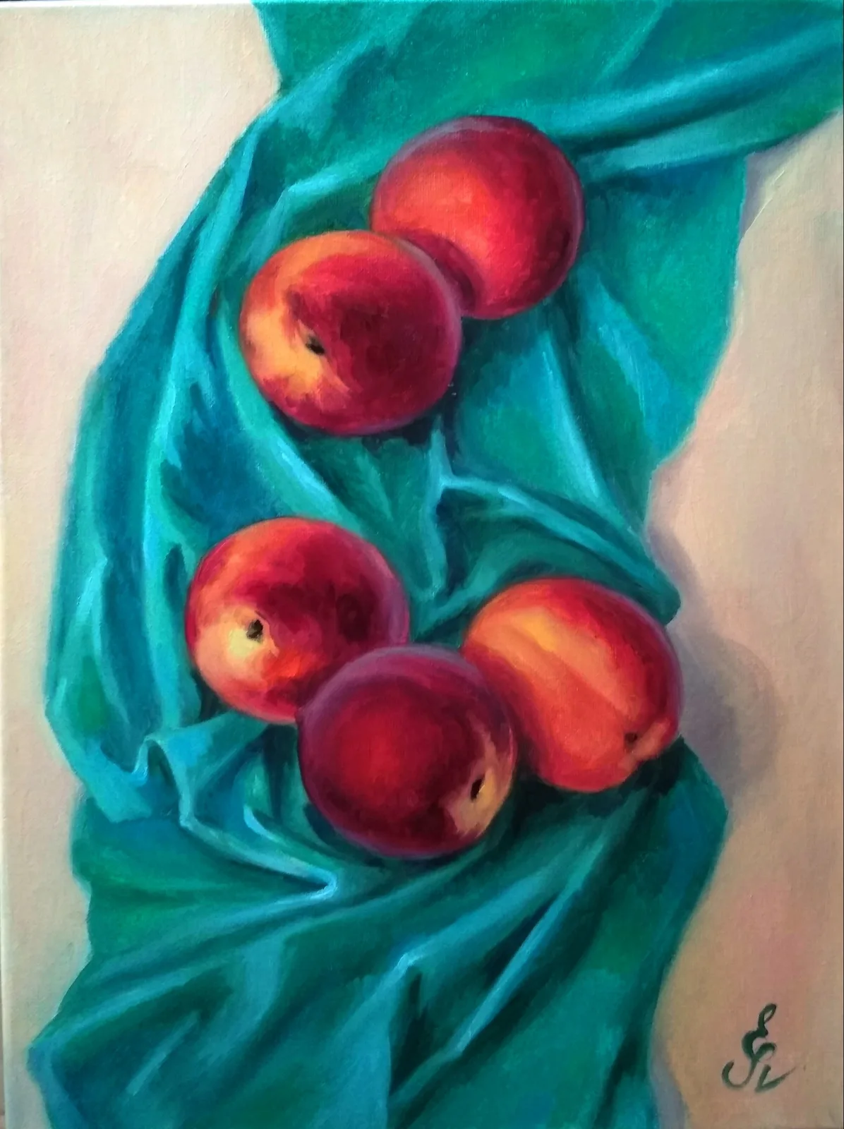 Картина «"Персики"» — Елена Лаушкина, Натюрморт, аукцион Artstore