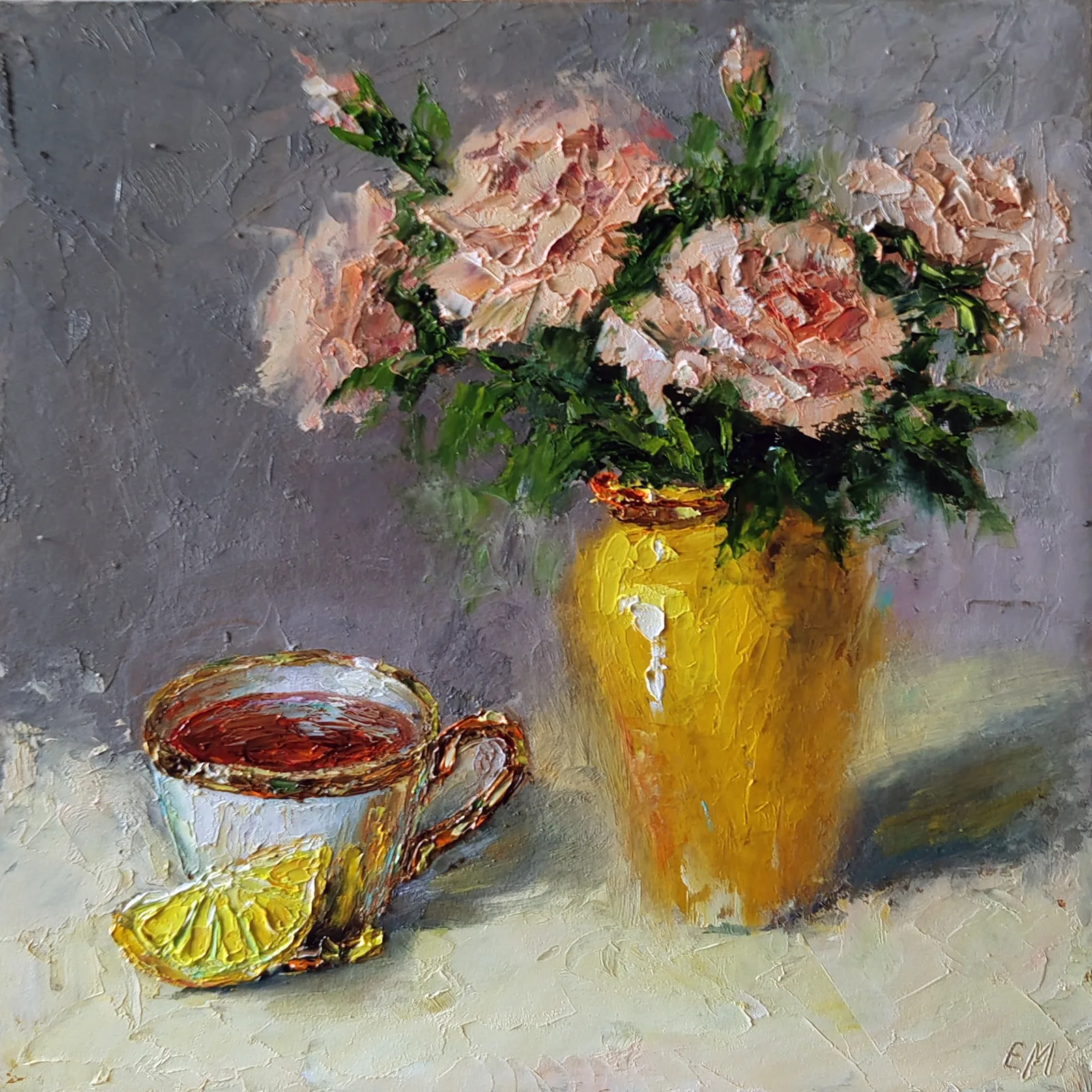 Чай с лимоном