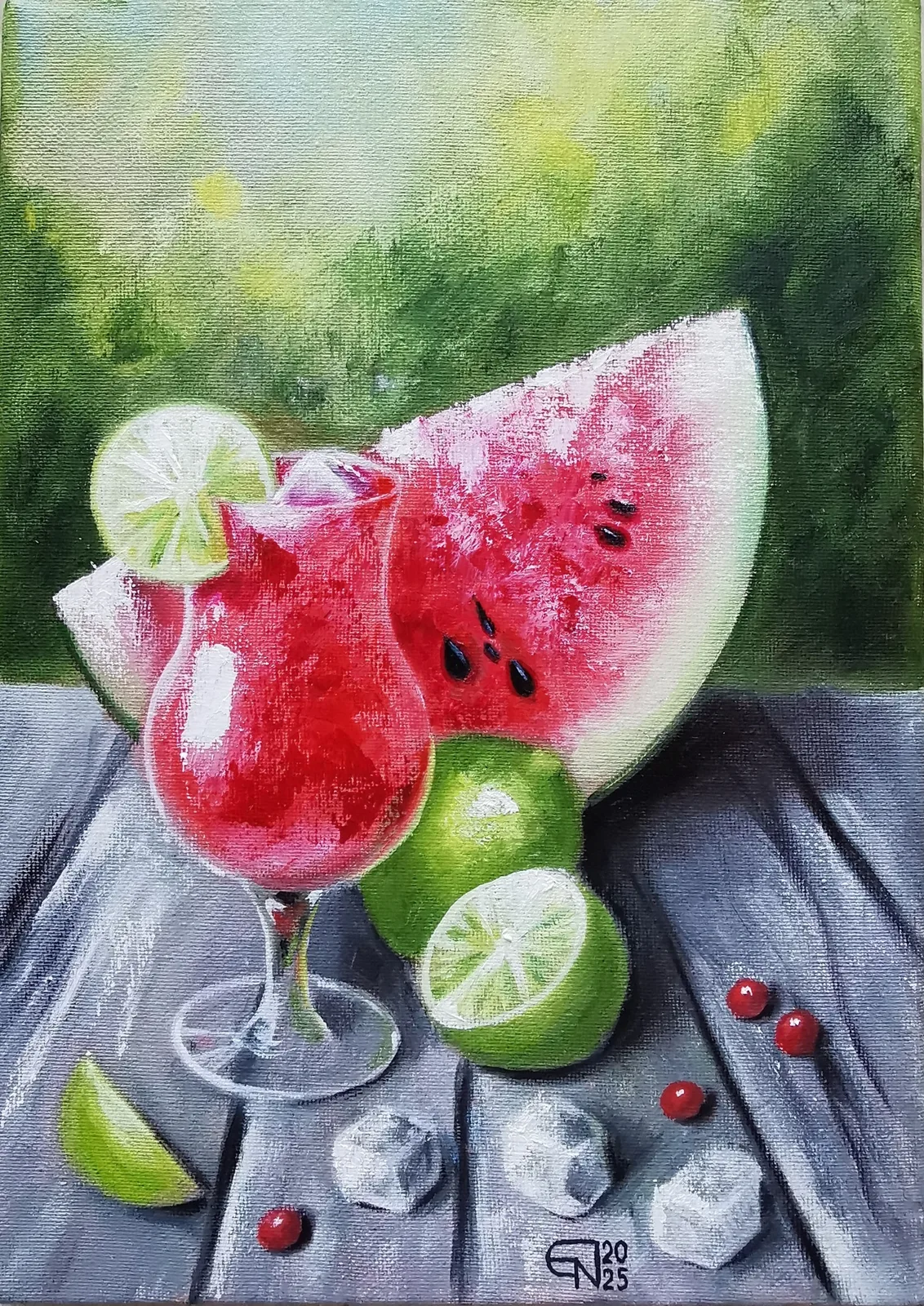 Картина «Август. Арбузы» — Екатерина Нефедова, Натюрморт, аукцион Artstore