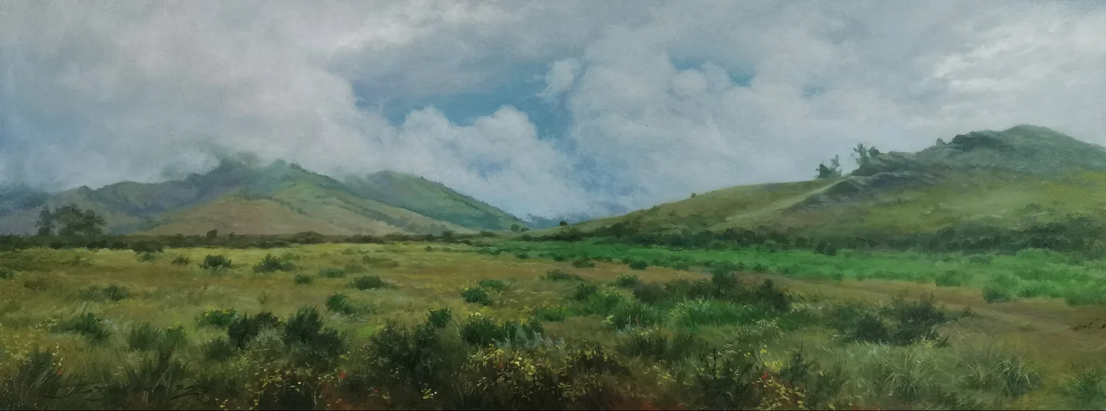 Картина «"Хакасия. Низкие облака."» — Марина Петухова, Пейзаж, аукцион Artstore