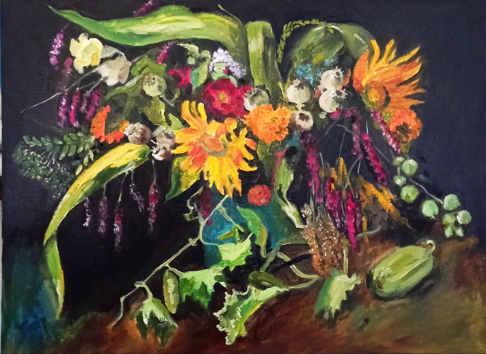 Картина «Букет. По мотивам Маковского» — Татьяна Мельгунова, Натюрморт, аукцион Artstore