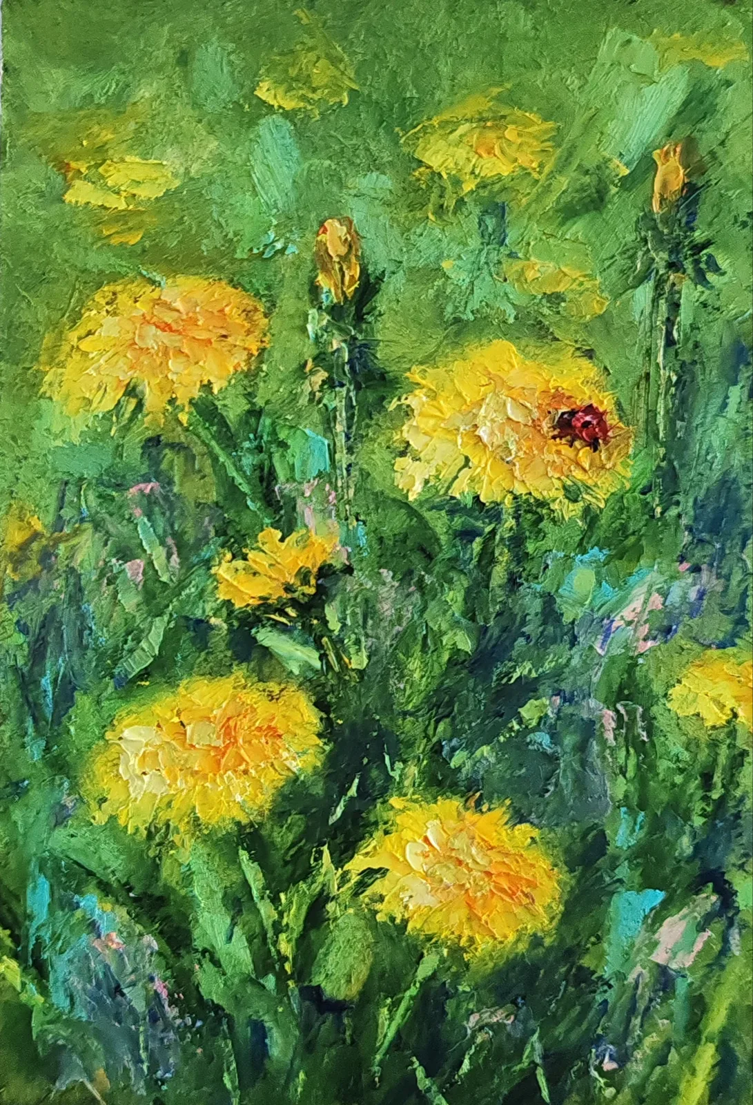 Картина «Одуванчики» — Елена Малыхина, Пейзаж, аукцион Artstore