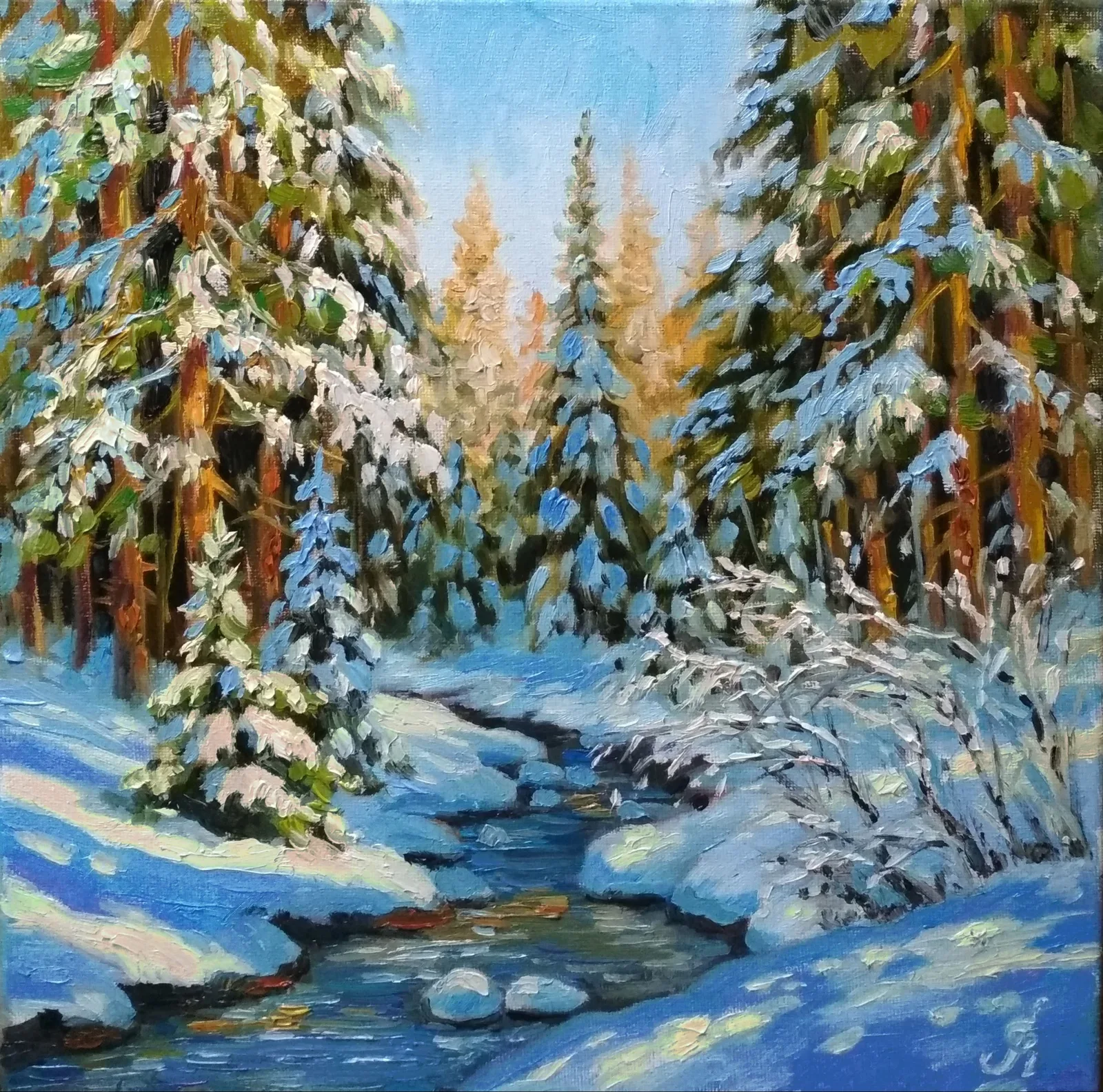 Картина «"Зимняя сказка"» — Елена Лаушкина, Пейзаж, аукцион Artstore