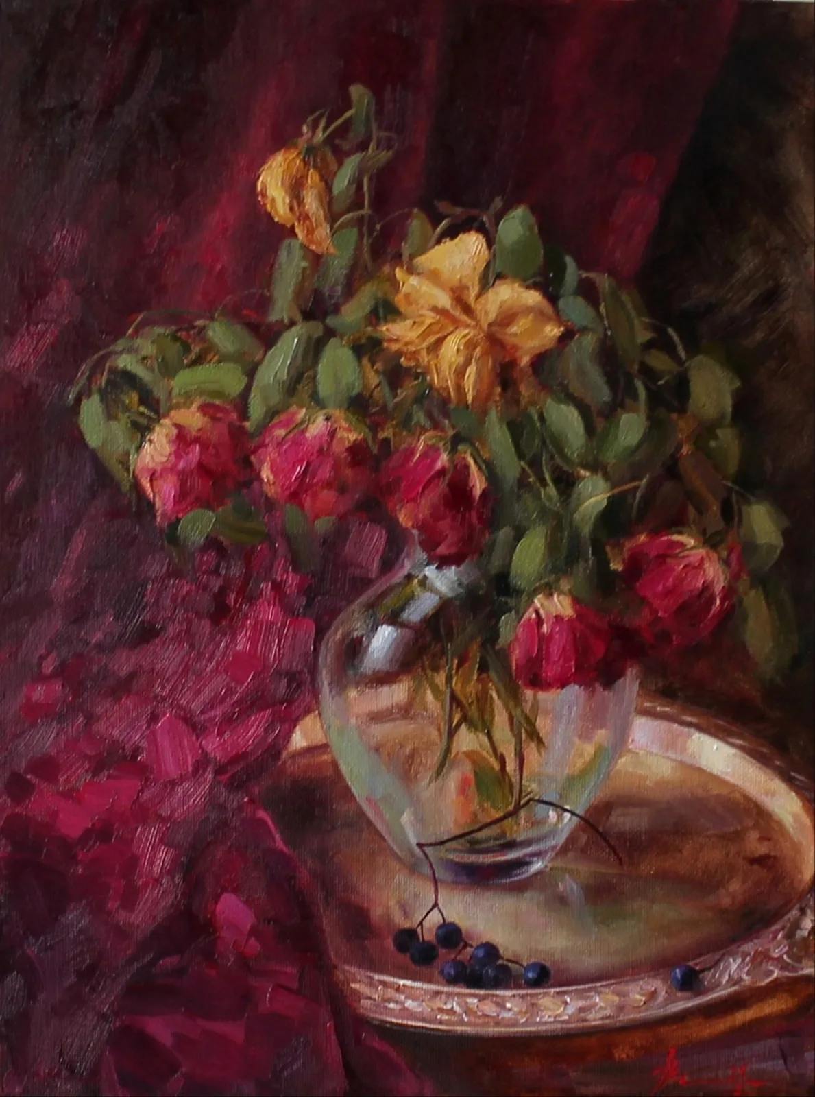 Картина «Бордо» — Марина Пирожникова, Натюрморт, аукцион Artstore