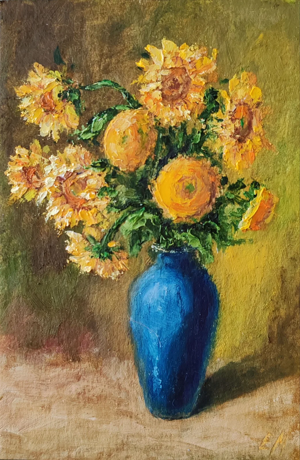 Картина «Подсолнухи» — Елена Малыхина, Натюрморт, аукцион Artstore