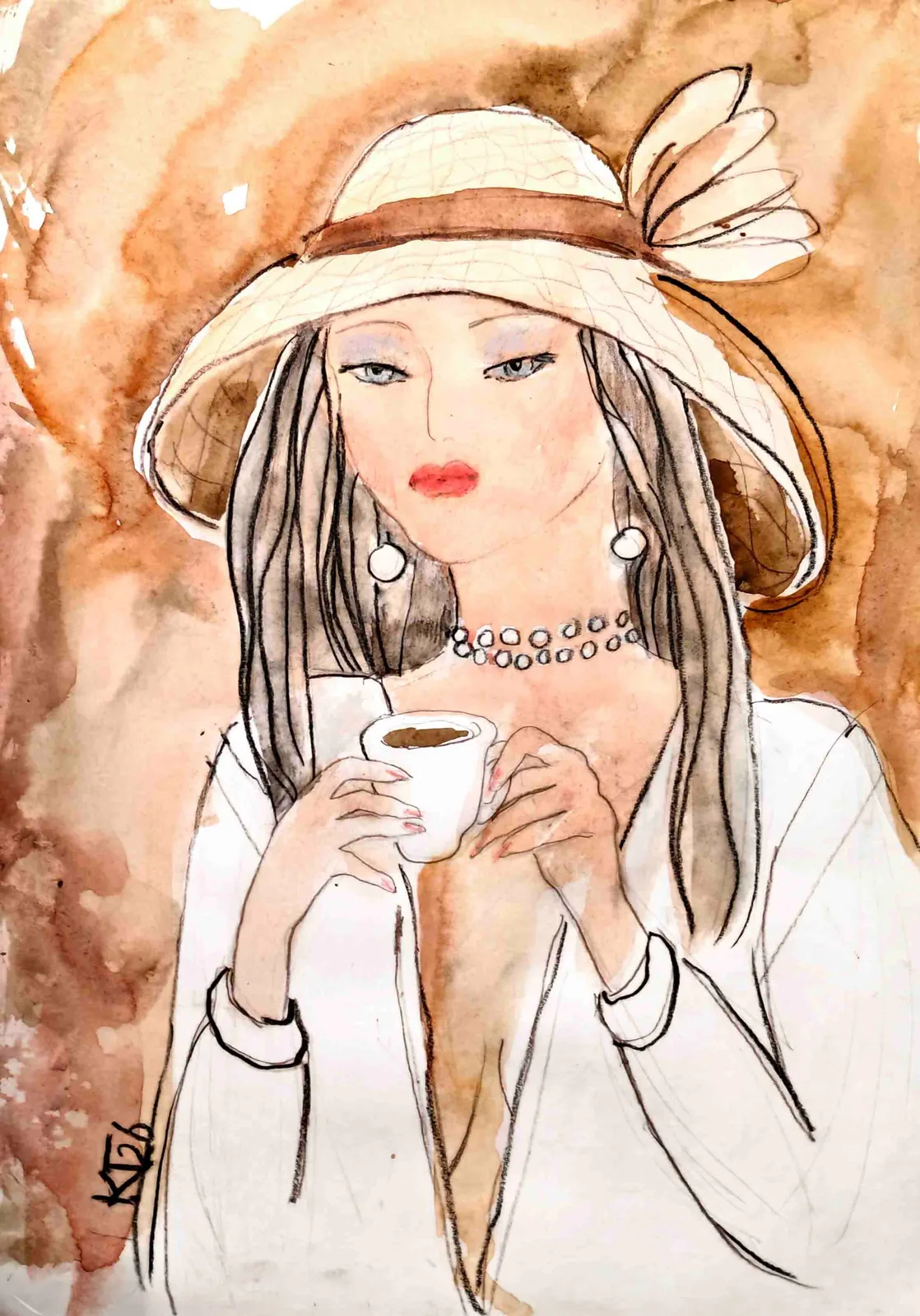 Картина «Эспрессо» — Галина Кара, Жанровая живопись, аукцион Artstore