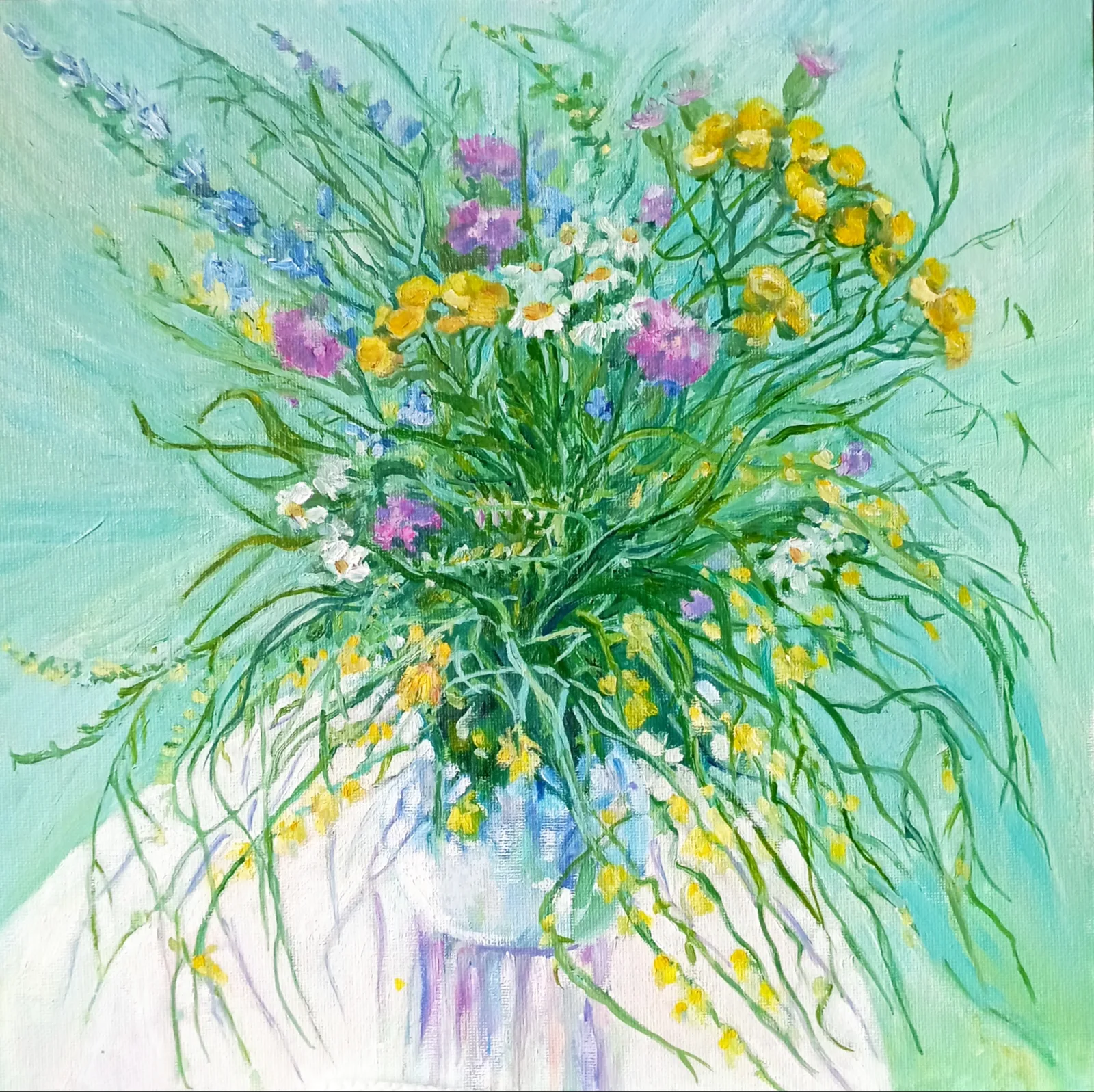 Картина «Полевые цветы» — Татьяна Мельгунова, Натюрморт, аукцион Artstore