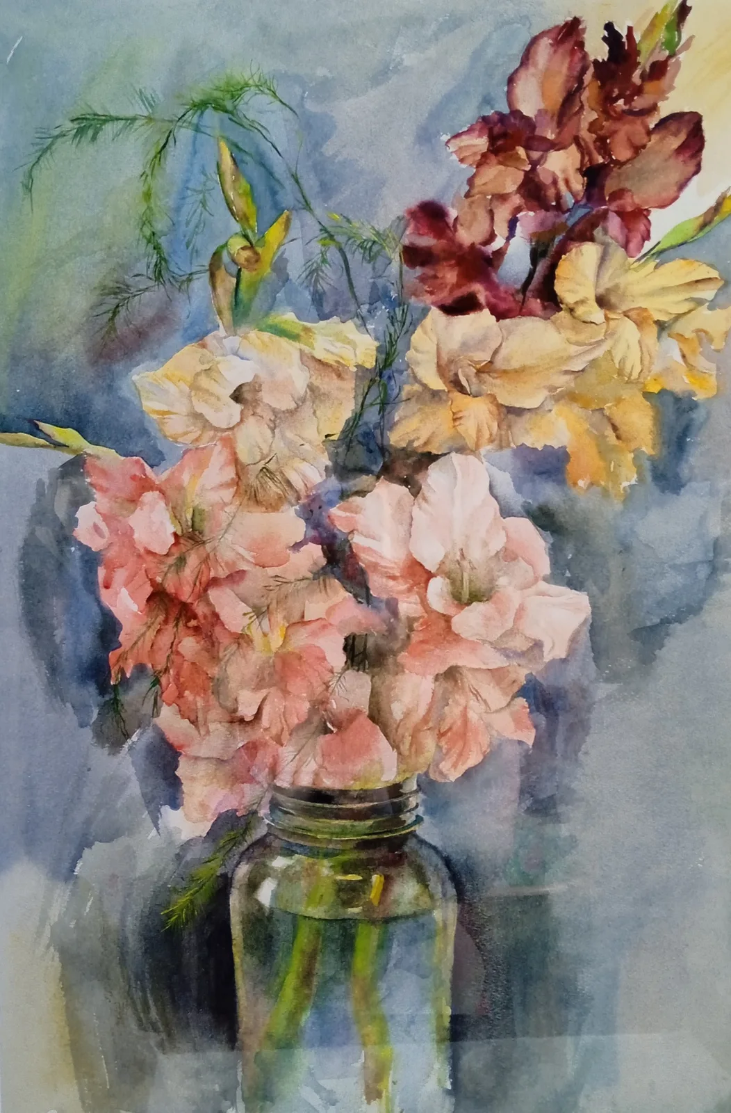 Картина «"Гладиолусы"» — Ольга Полухина, Натюрморт, аукцион Artstore