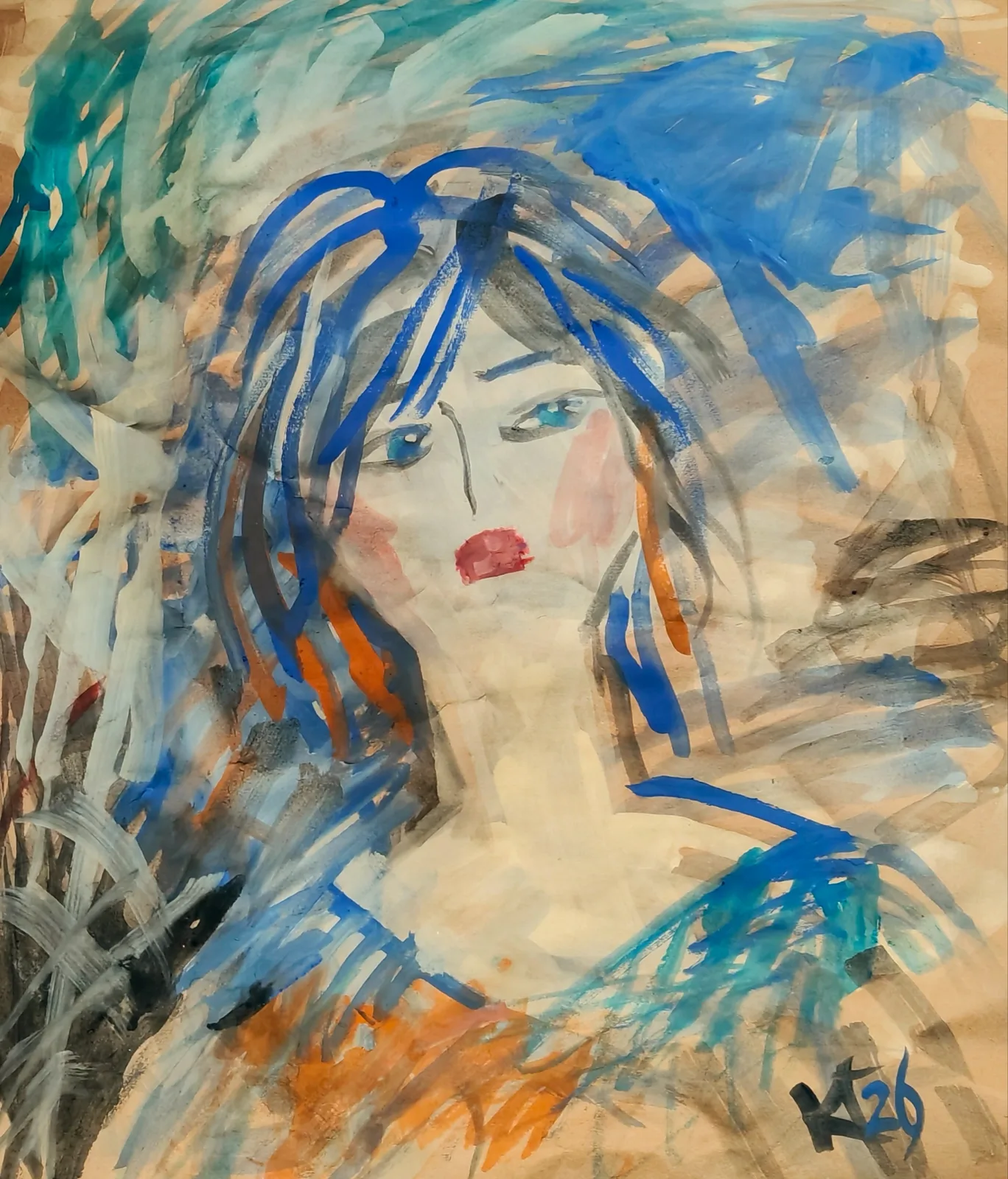 Картина «"Ушел?.. Хорошо..."» — Галина Кара, Портрет, аукцион Artstore