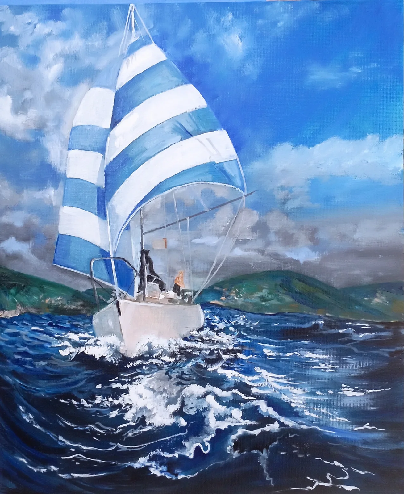 Картина «Под парусом.» — Татьяна Мельгунова, Пейзаж, аукцион Artstore