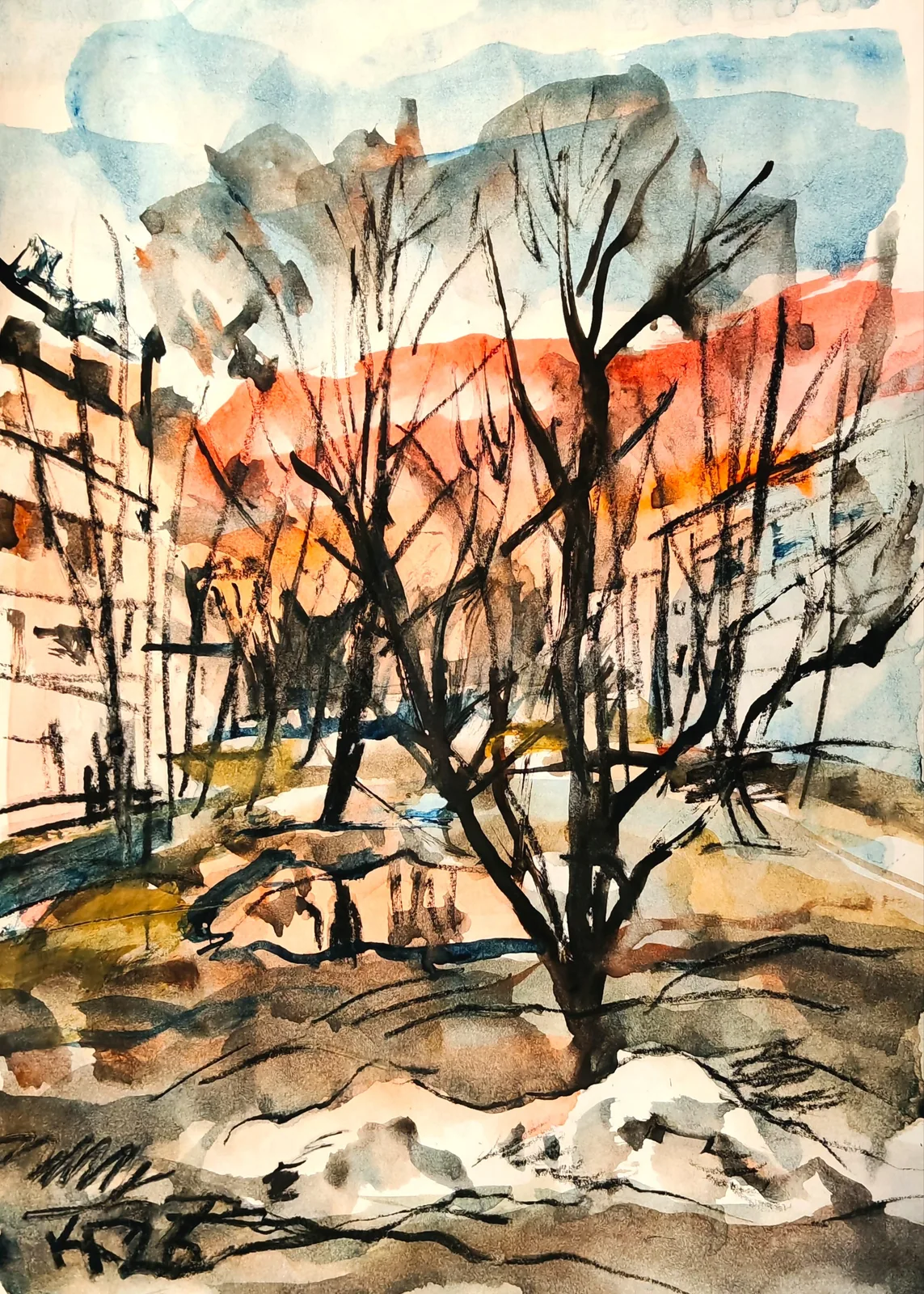 Картина «Вечерние прогулки по Гольяново» — Галина Кара, Городской пейзаж, аукцион Artstore