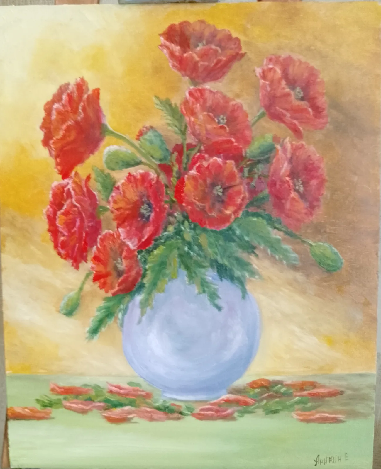 Картина «ароматный маковый букет» — евгений аникин, Натюрморт, аукцион Artstore