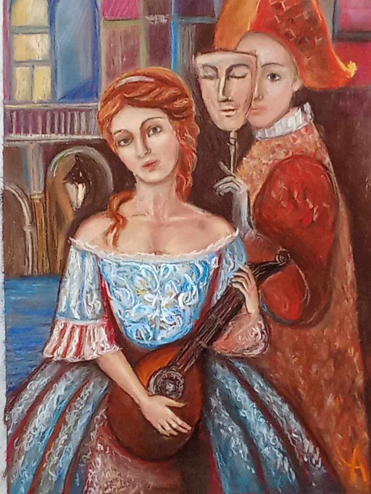 Картина «"Вся жизнь театр, а люди в ней ..."» — Алла Черепанова, Жанровая живопись, аукцион Artstore