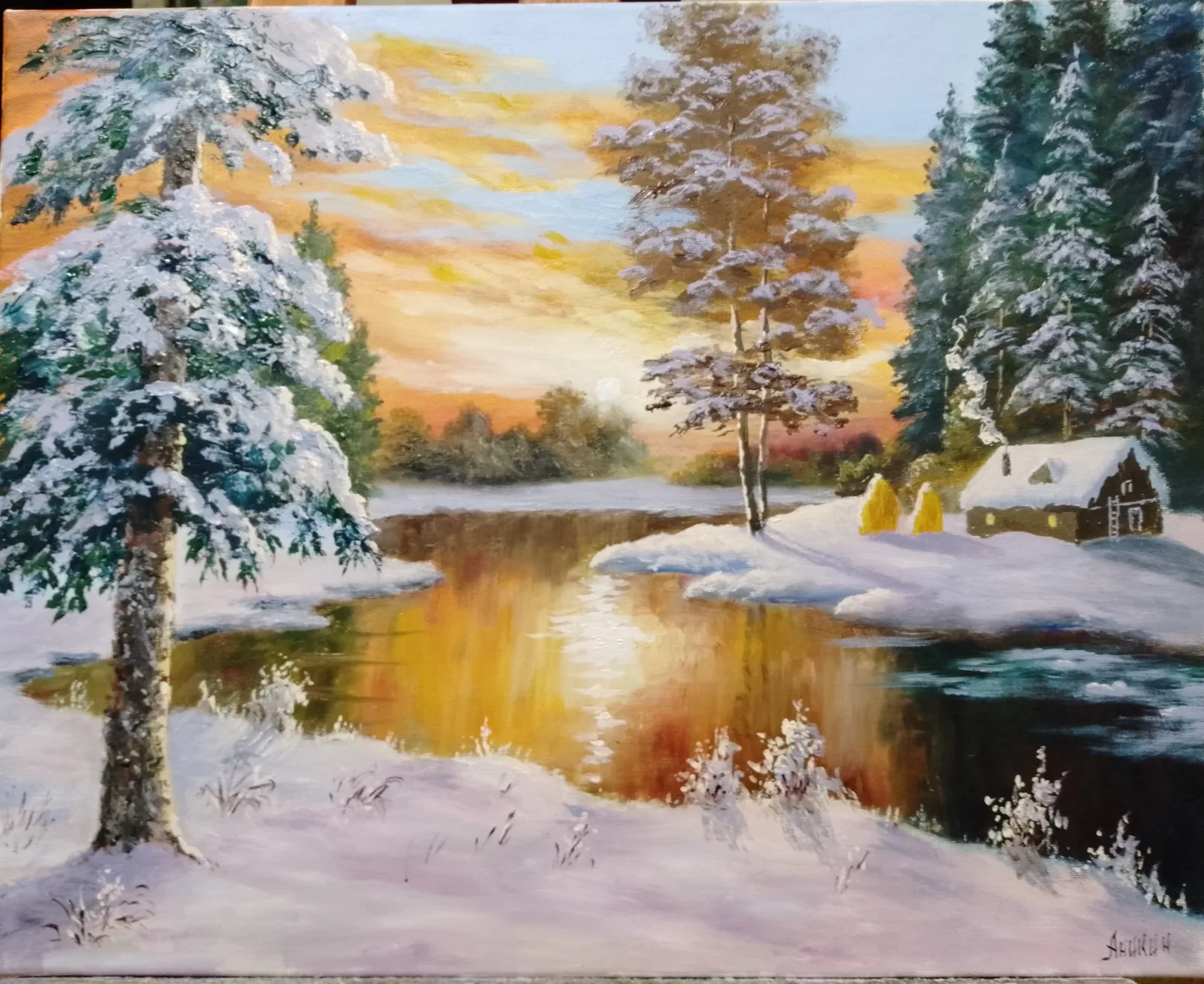 Картина «избушка лесника» — евгений аникин, Пейзаж, аукцион Artstore