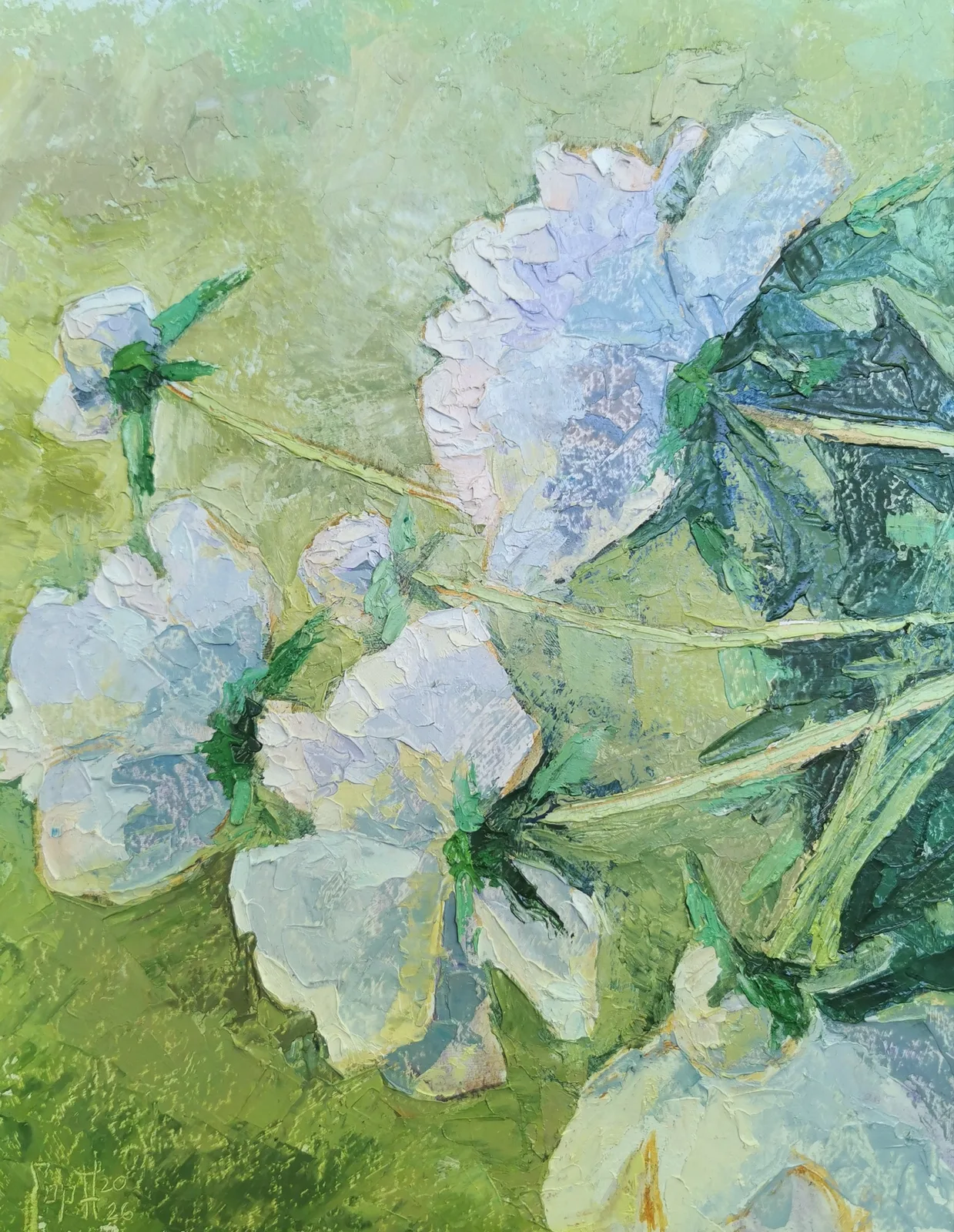 Картина «Белые пионы» — Анна Горенкова, Натюрморт, аукцион Artstore