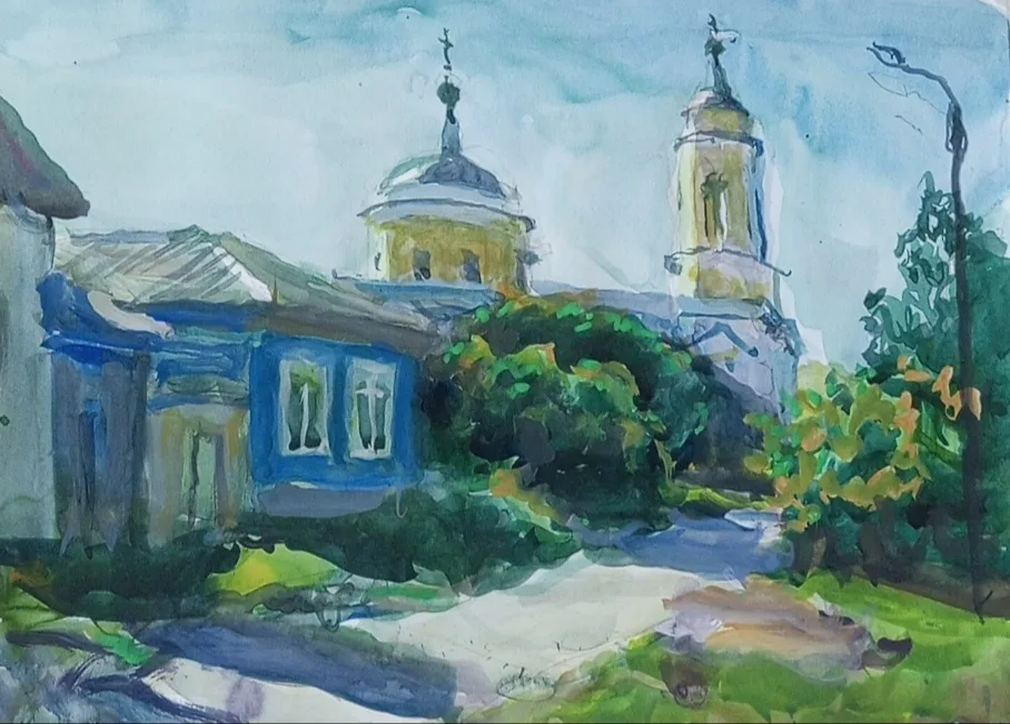 Картина «Улочка в старой Коломне» — Михаил Мерзликин, Городской пейзаж, аукцион Artstore