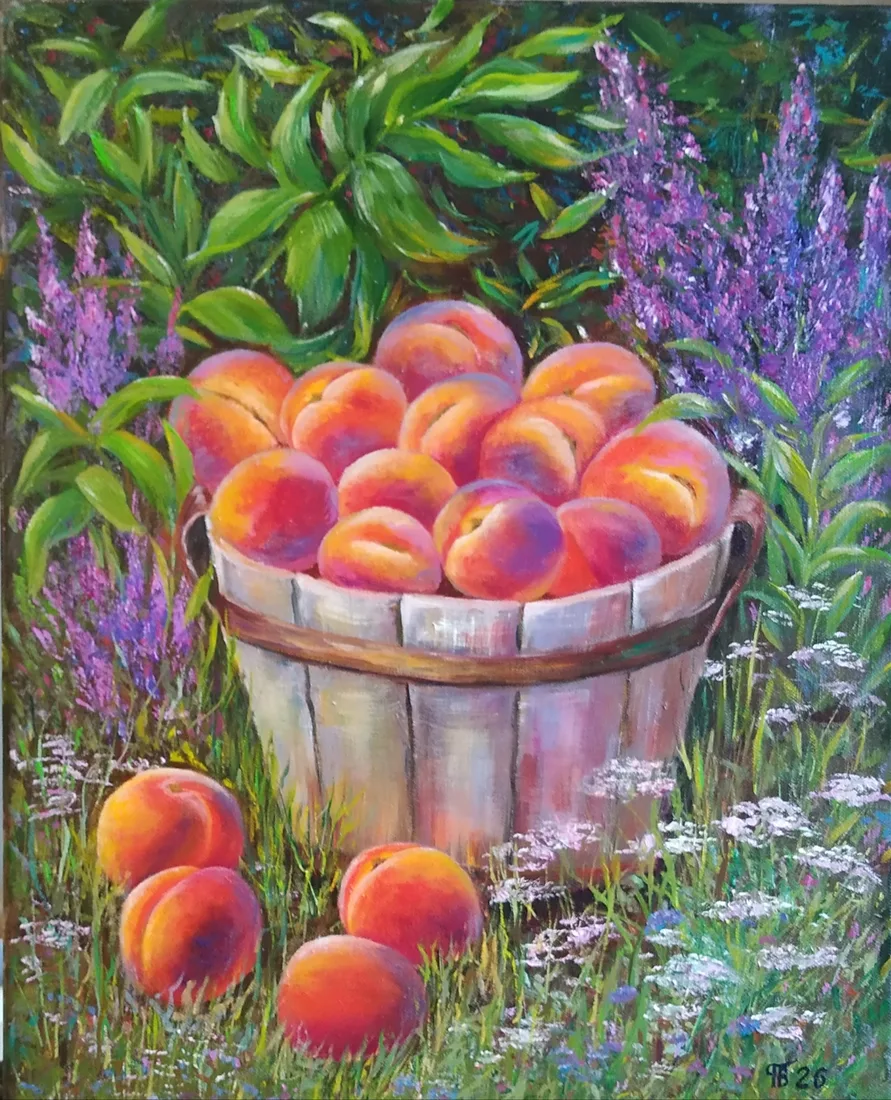 Картина «Сбор урожая» — Вера Полежаева, Пейзаж, аукцион Artstore