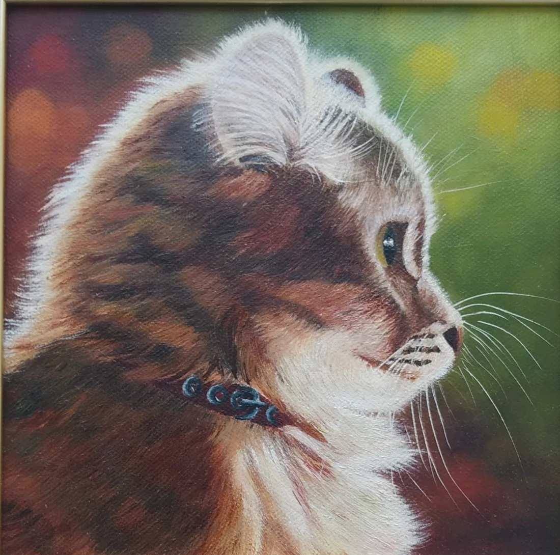 Картина «Котопортрет» — Вера Полежаева, Анималистика, аукцион Artstore