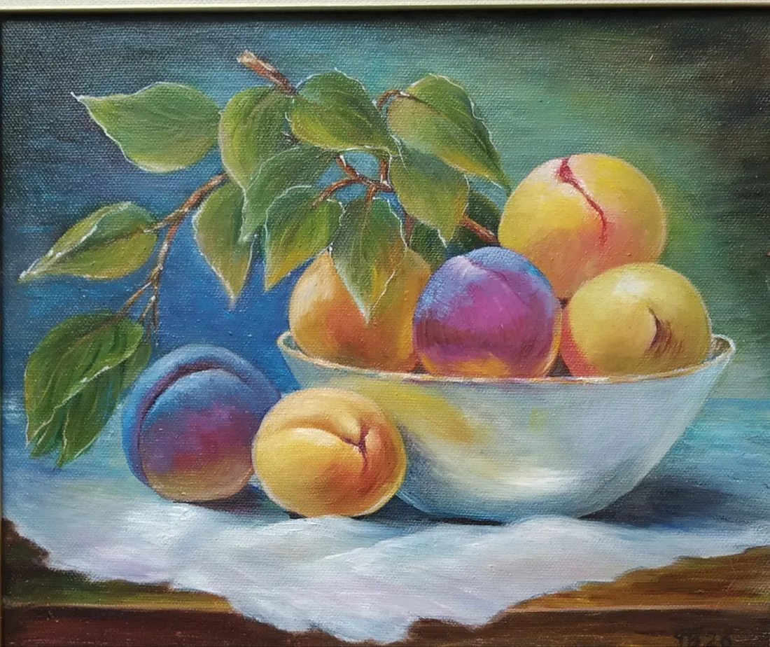 Картина «Саша с фруктами» — Вера Полежаева, Натюрморт, аукцион Artstore