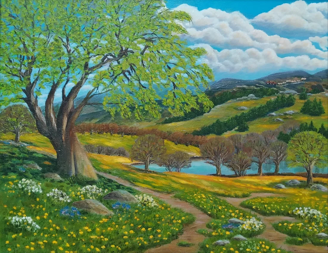 Картина «Безмятежность» — Вера Полежаева, Пейзаж, аукцион Artstore