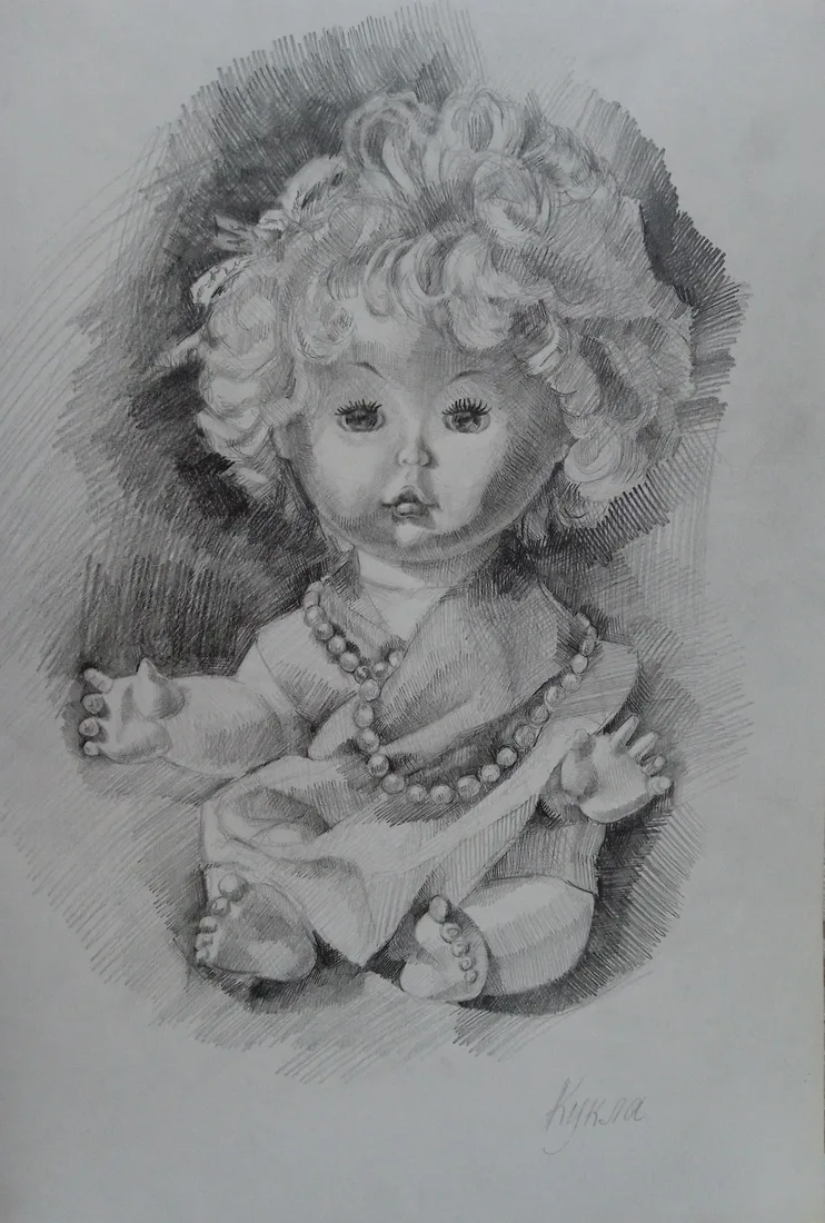 Картина «Кукла» — Ольга Полухина, Портрет, аукцион Artstore