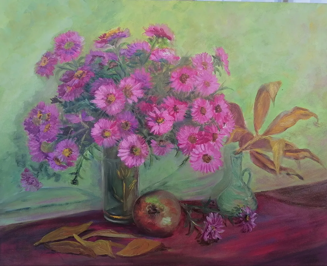 Картина «Октябрьский букет.» — Татьяна Барыкина, Натюрморт, аукцион Artstore