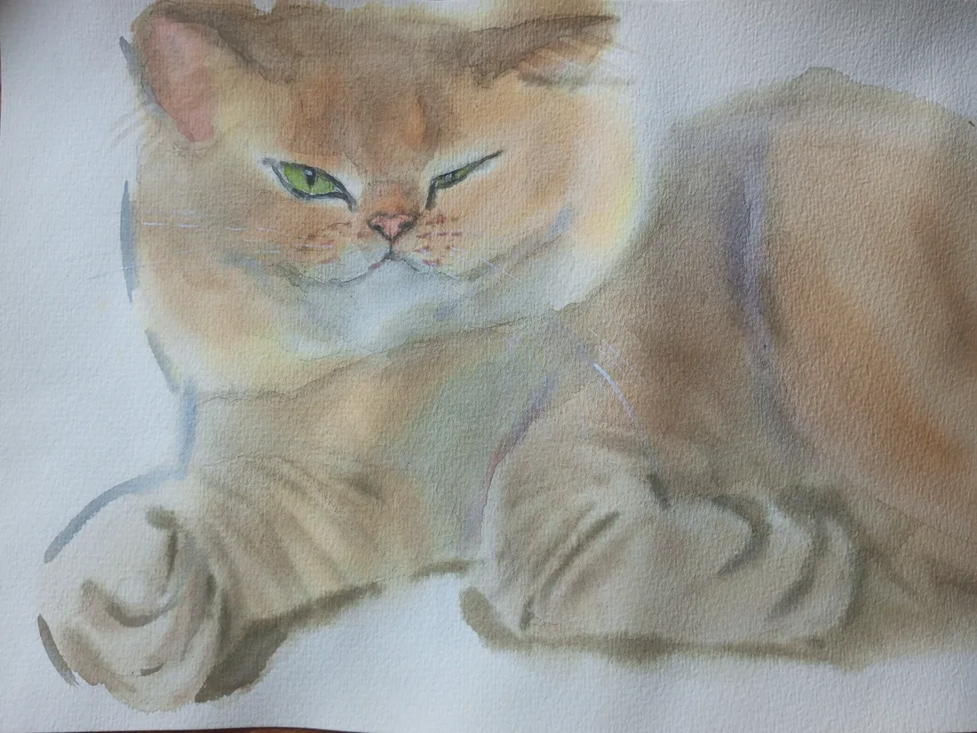 Картина «Рыжий кот» — Валентина Ситникова, Анималистика, аукцион Artstore