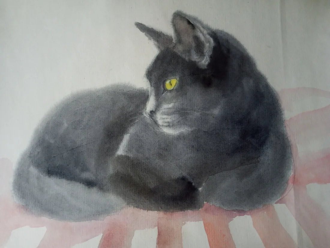 Картина «Черный кот» — Валентина Ситникова, Анималистика, аукцион Artstore