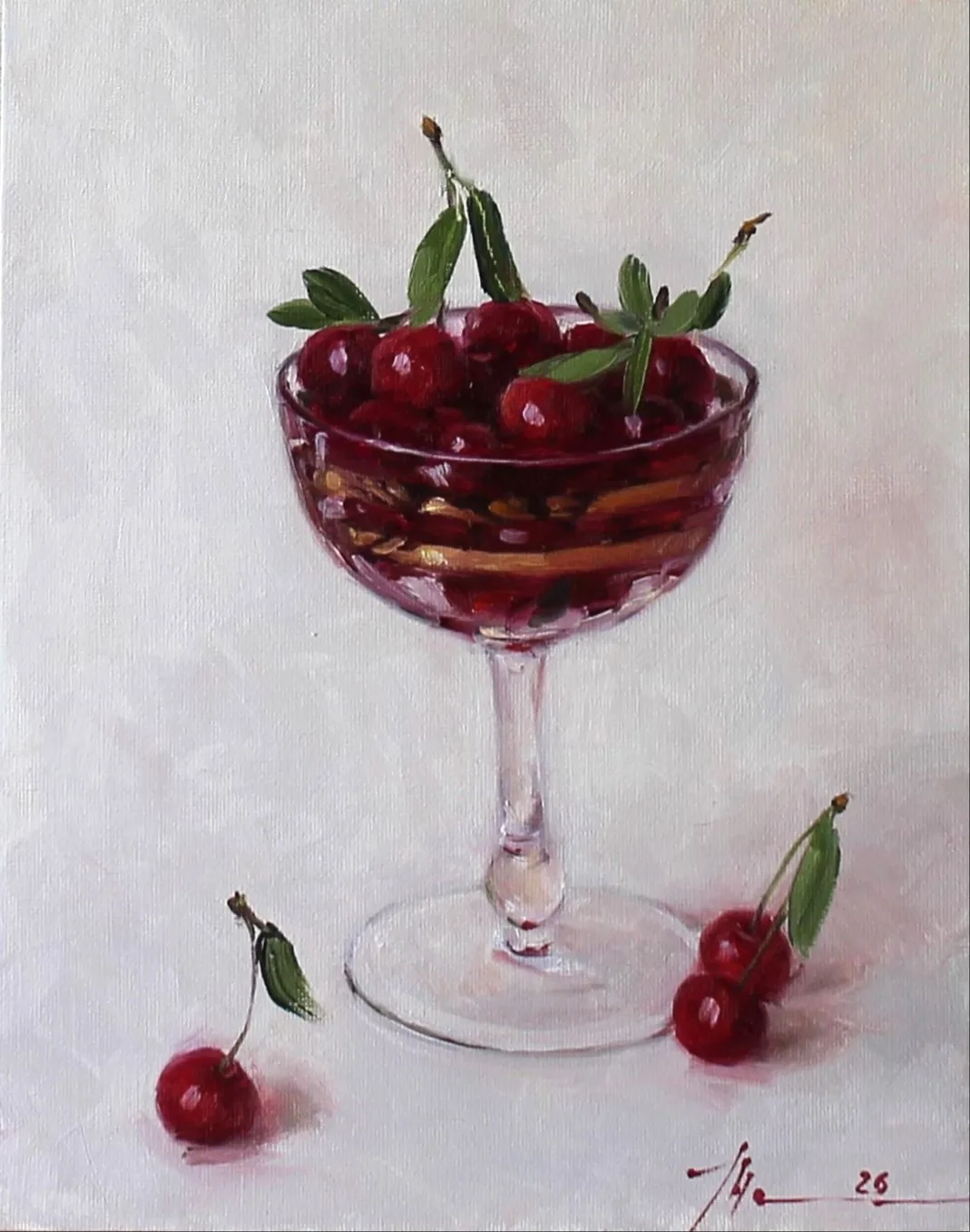 Картина «Вишенки» — Марина Пирожникова, Натюрморт, аукцион Artstore