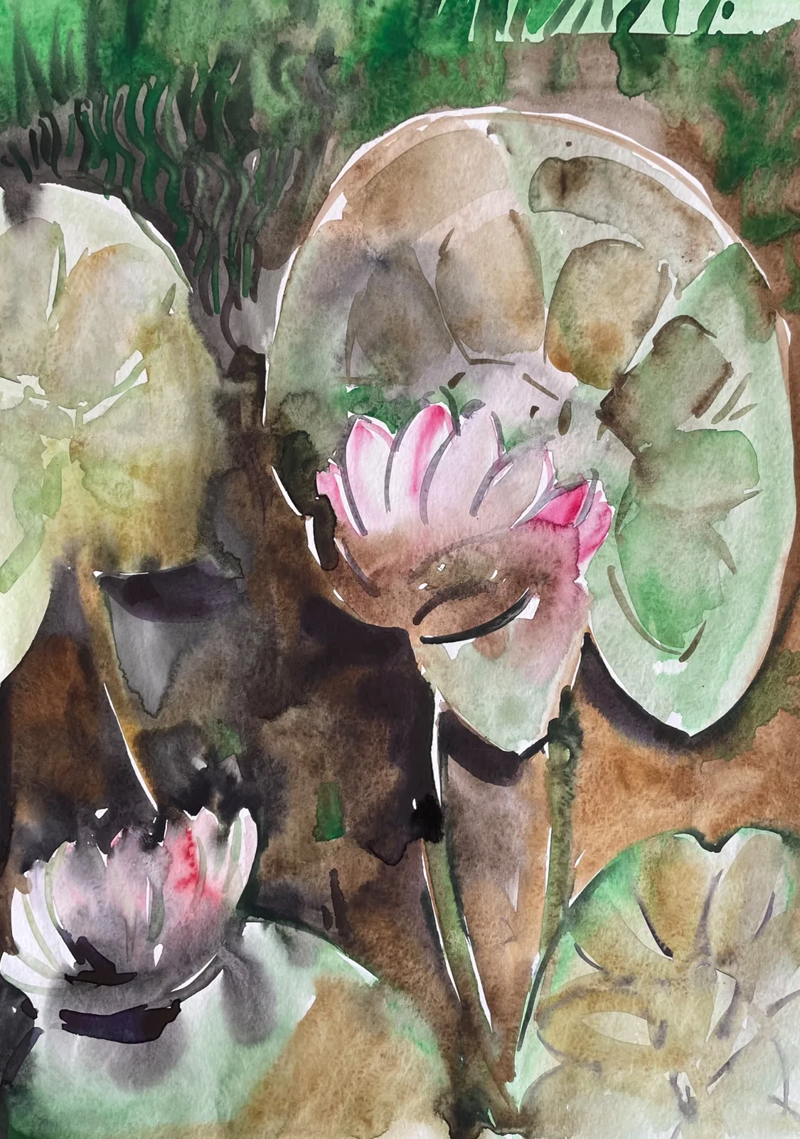 Картина «Лилии» — Маша Казак, Пейзаж, аукцион Artstore