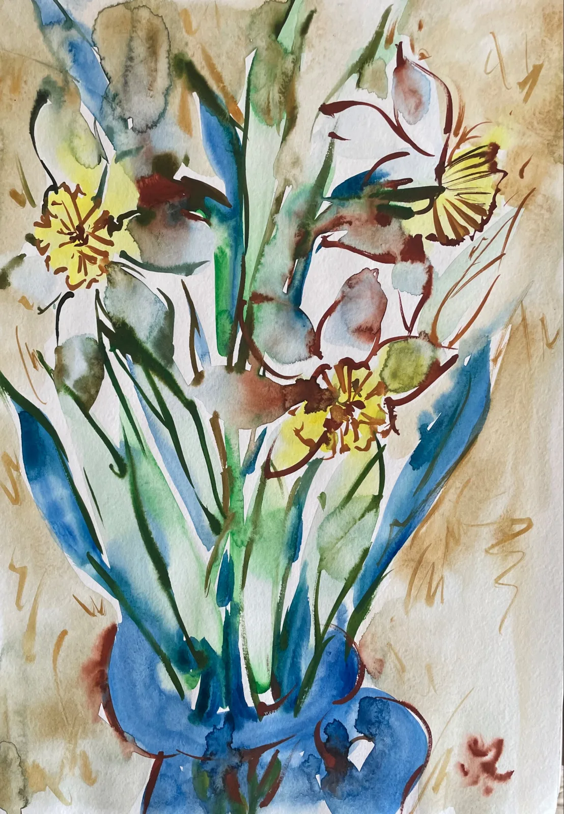 Картина «Нарциссы весенние» — Маша Казак, Натюрморт, аукцион Artstore