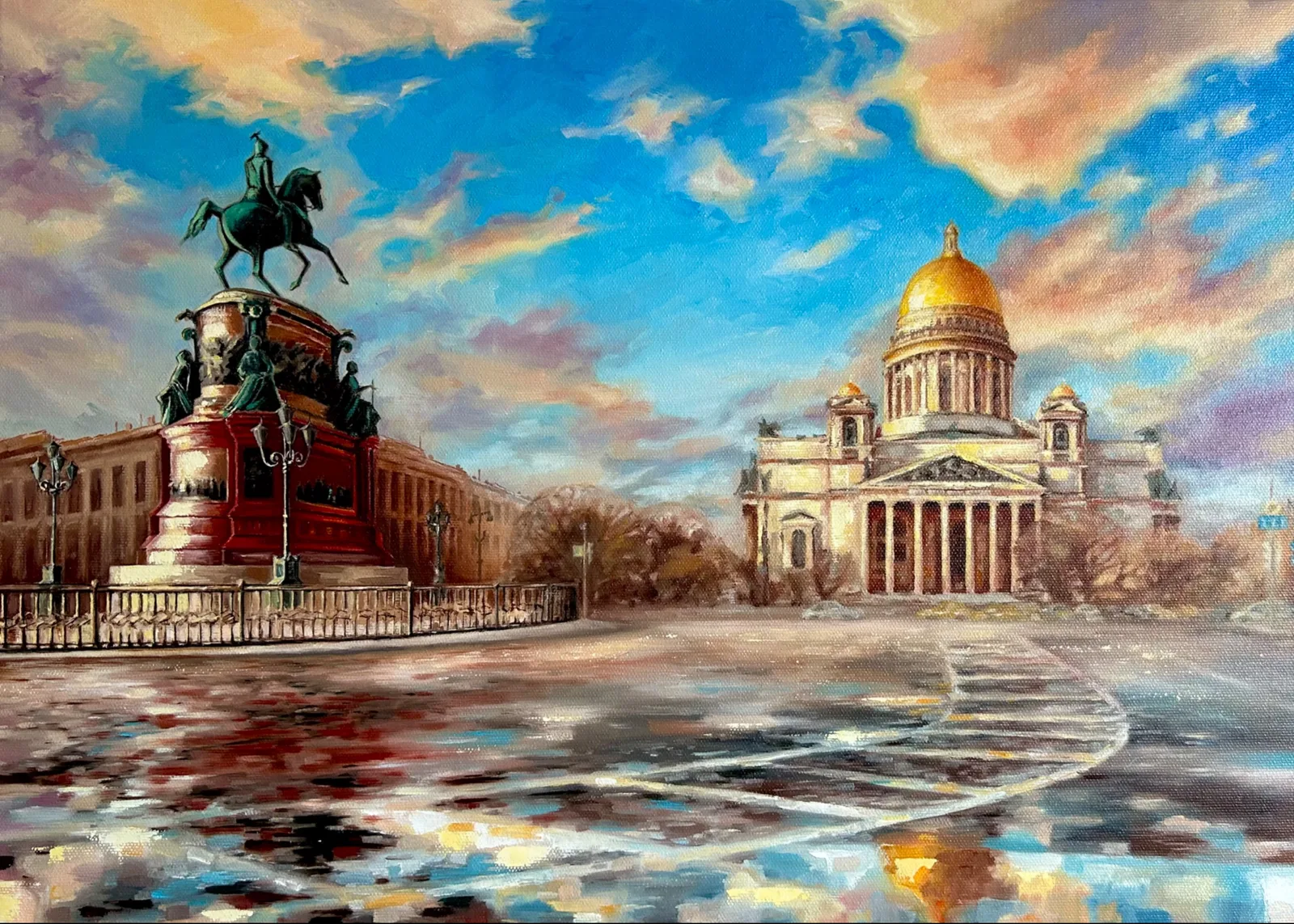 Картина ««Питер после дождя»» — Ольга Шуклина, Пейзаж, аукцион Artstore