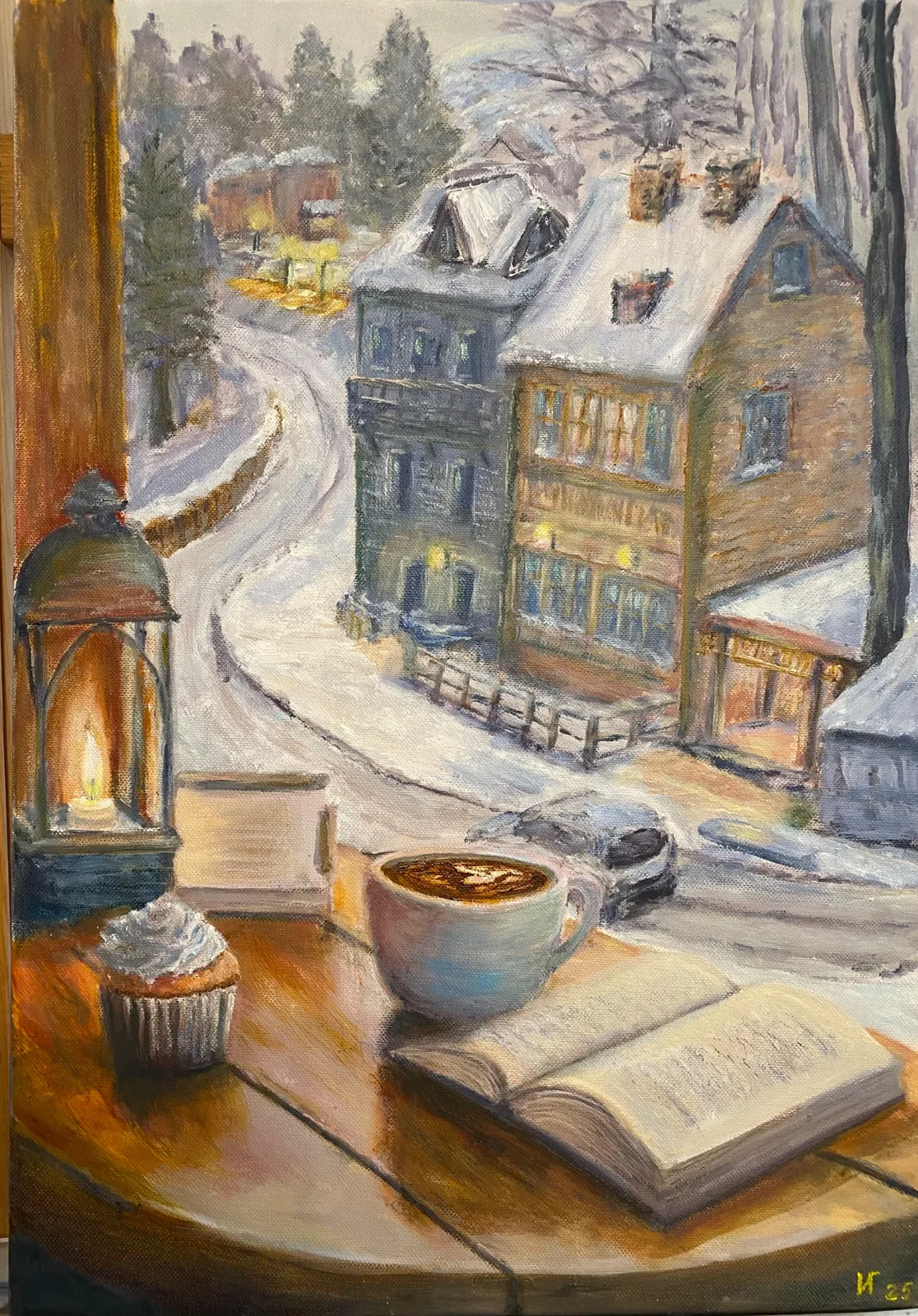 Картина ««Чашка кофе у окна»» — Галина Иванова, Жанровая живопись, аукцион Artstore