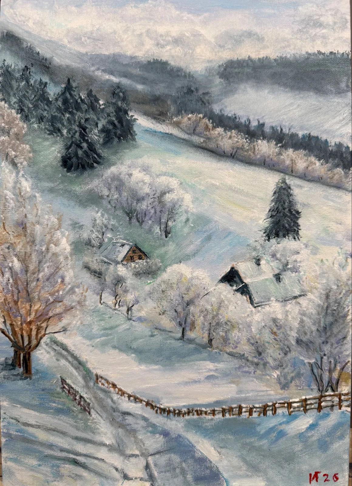 Картина ««Зимняя сказка»» — Галина Иванова, Пейзаж, аукцион Artstore