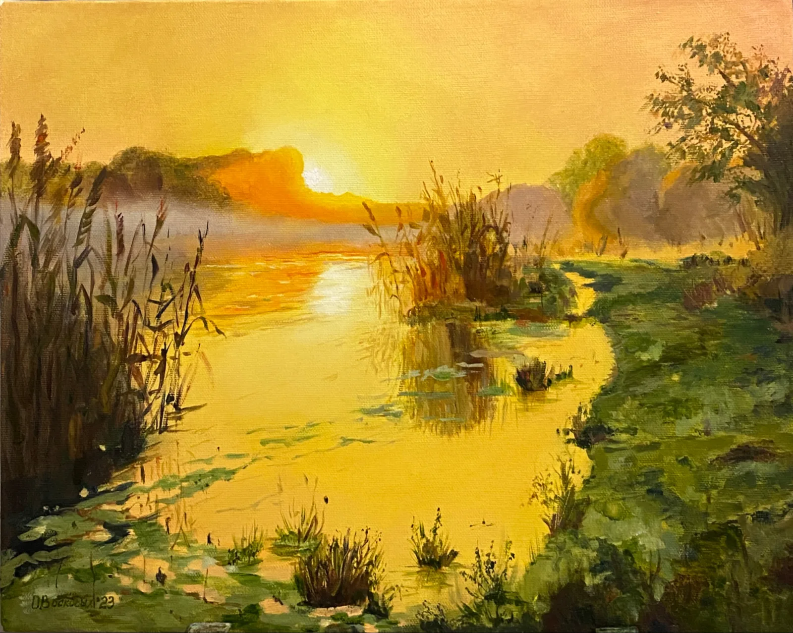 Картина «Речка» — Анна Восковых, Пейзаж, аукцион Artstore