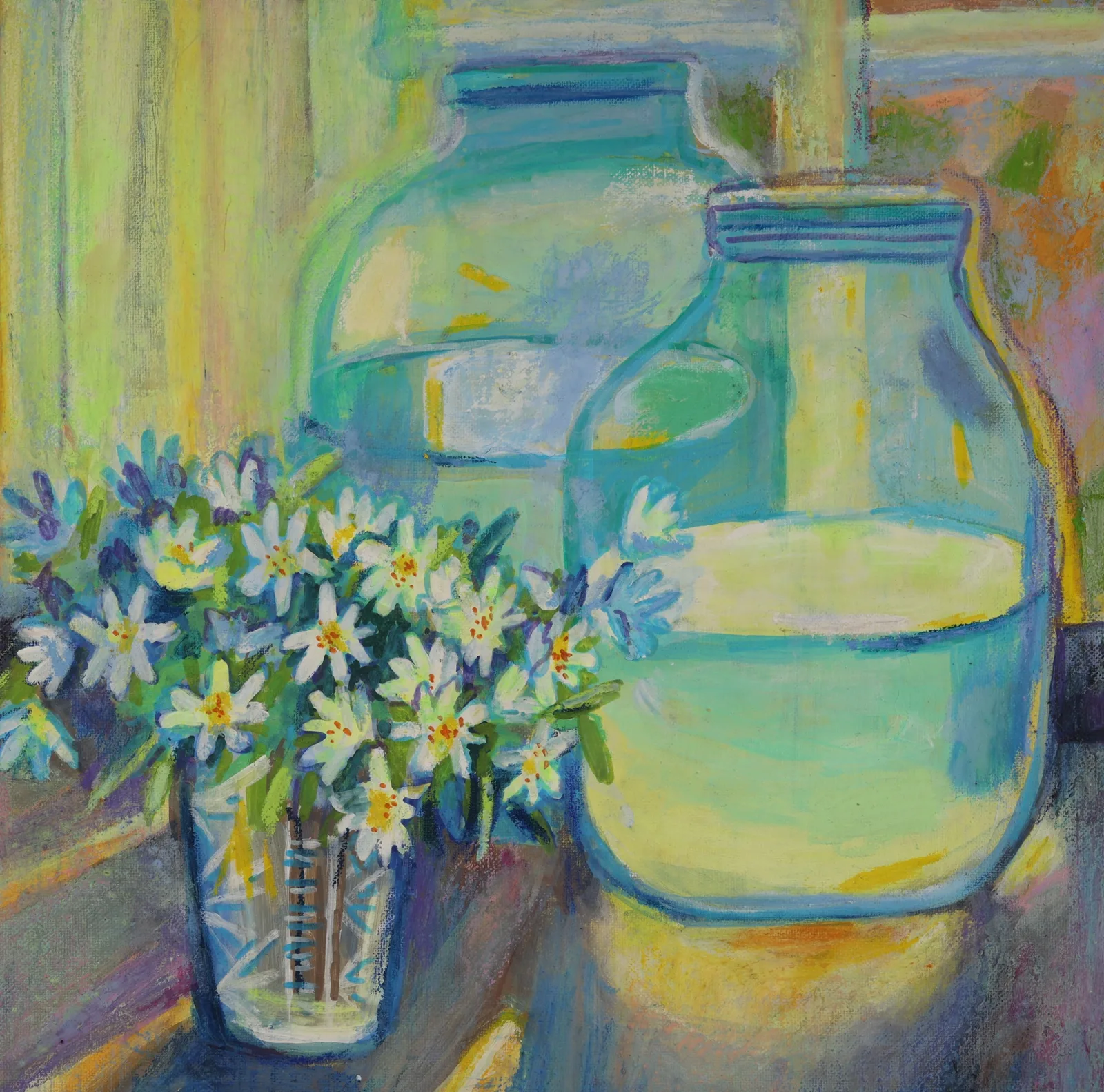 Картина «Серия "Березовый сок". В утреннем свете» — Оксана Нагорская, Натюрморт, аукцион Artstore