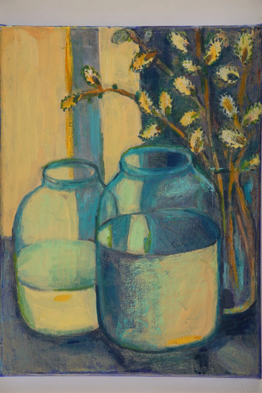 Картина «Серия "Березовый сок". Верба» — Оксана Нагорская, Натюрморт, аукцион Artstore