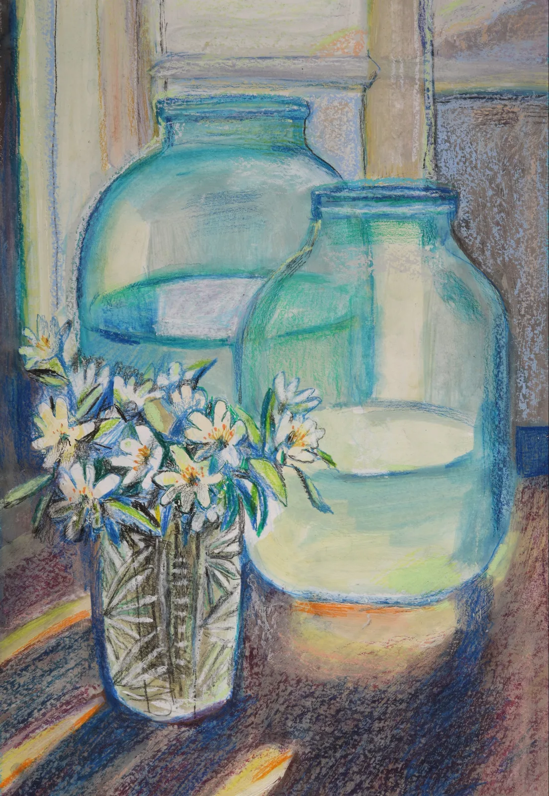 Картина «Серия "Березовый сок". Ветреница» — Оксана Нагорская, Натюрморт, аукцион Artstore