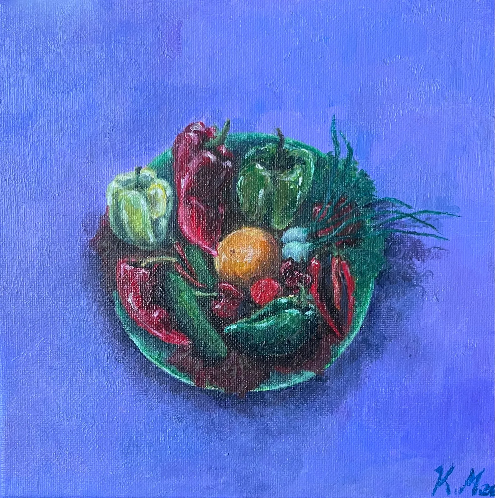 Овощи в тарелке