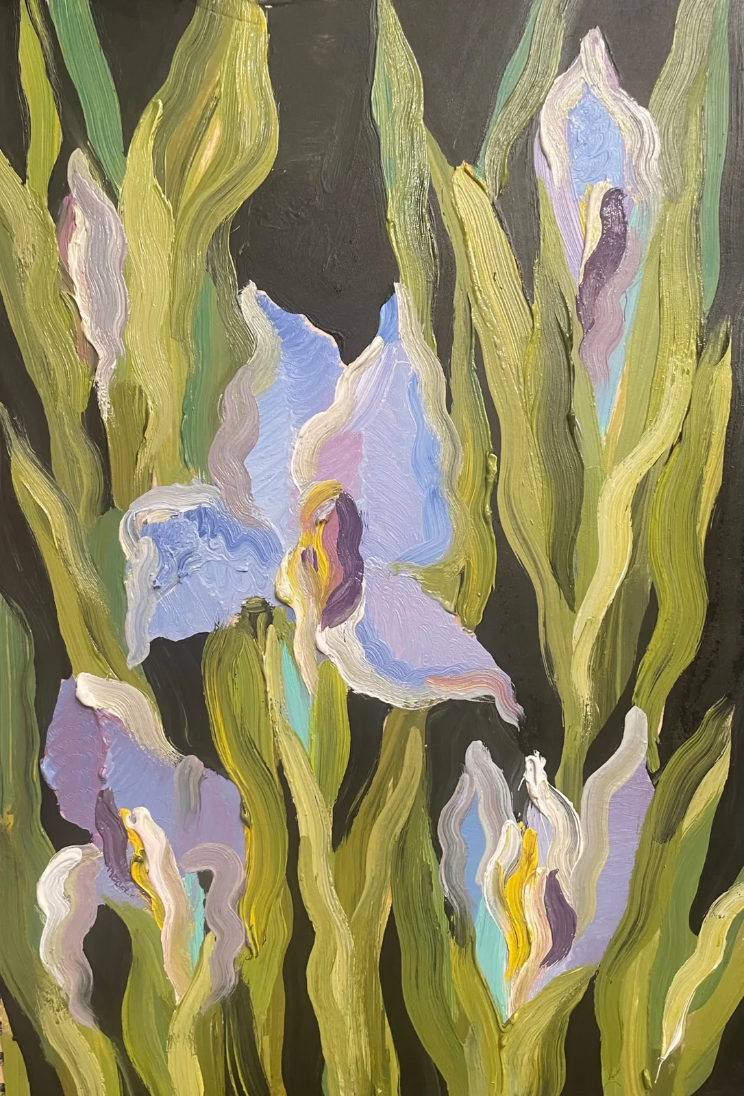 Картина «Ирисы» — Маша Казак, Натюрморт, аукцион Artstore