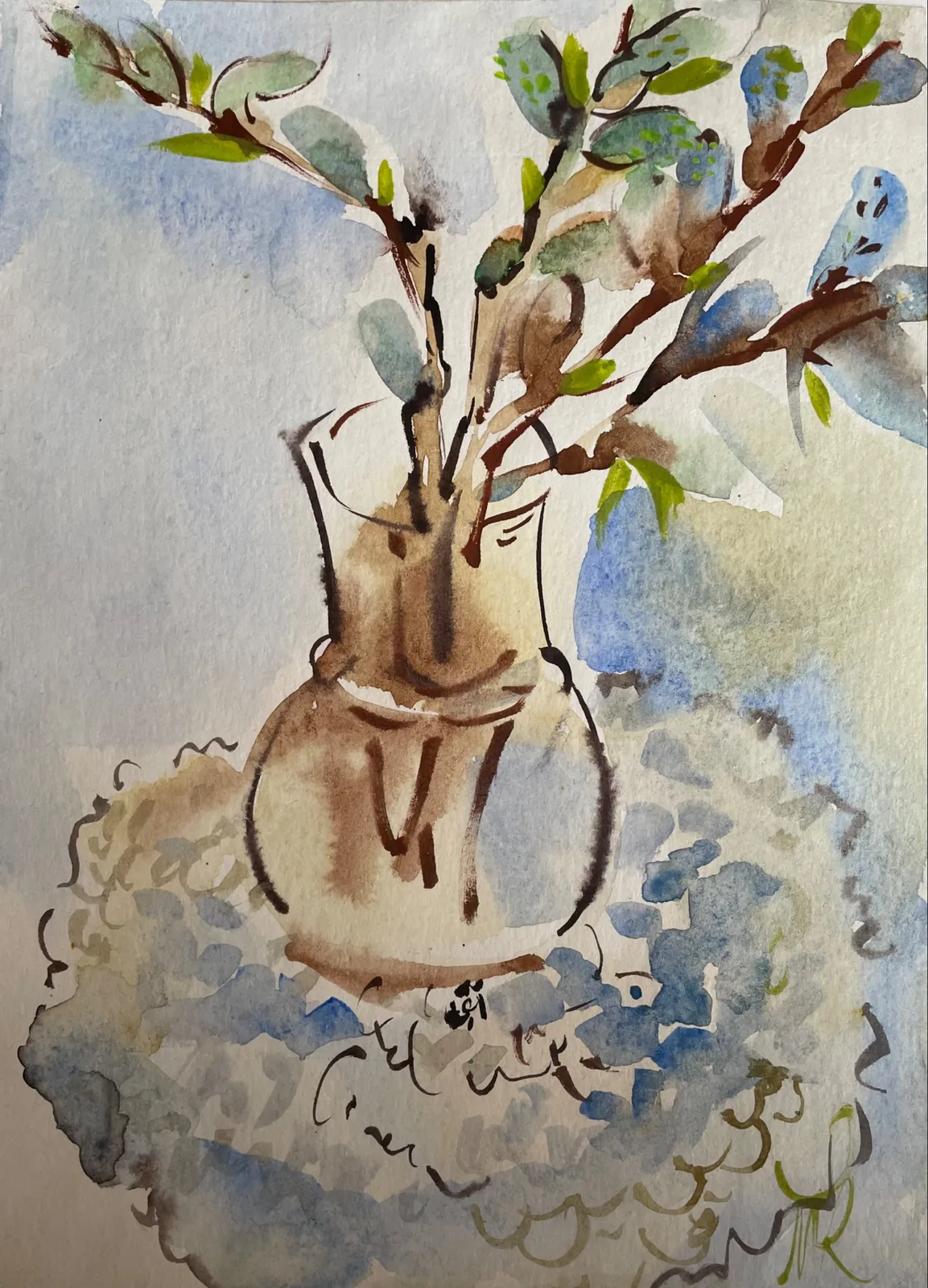 Картина «Вербочка» — Маша Казак, Натюрморт, аукцион Artstore