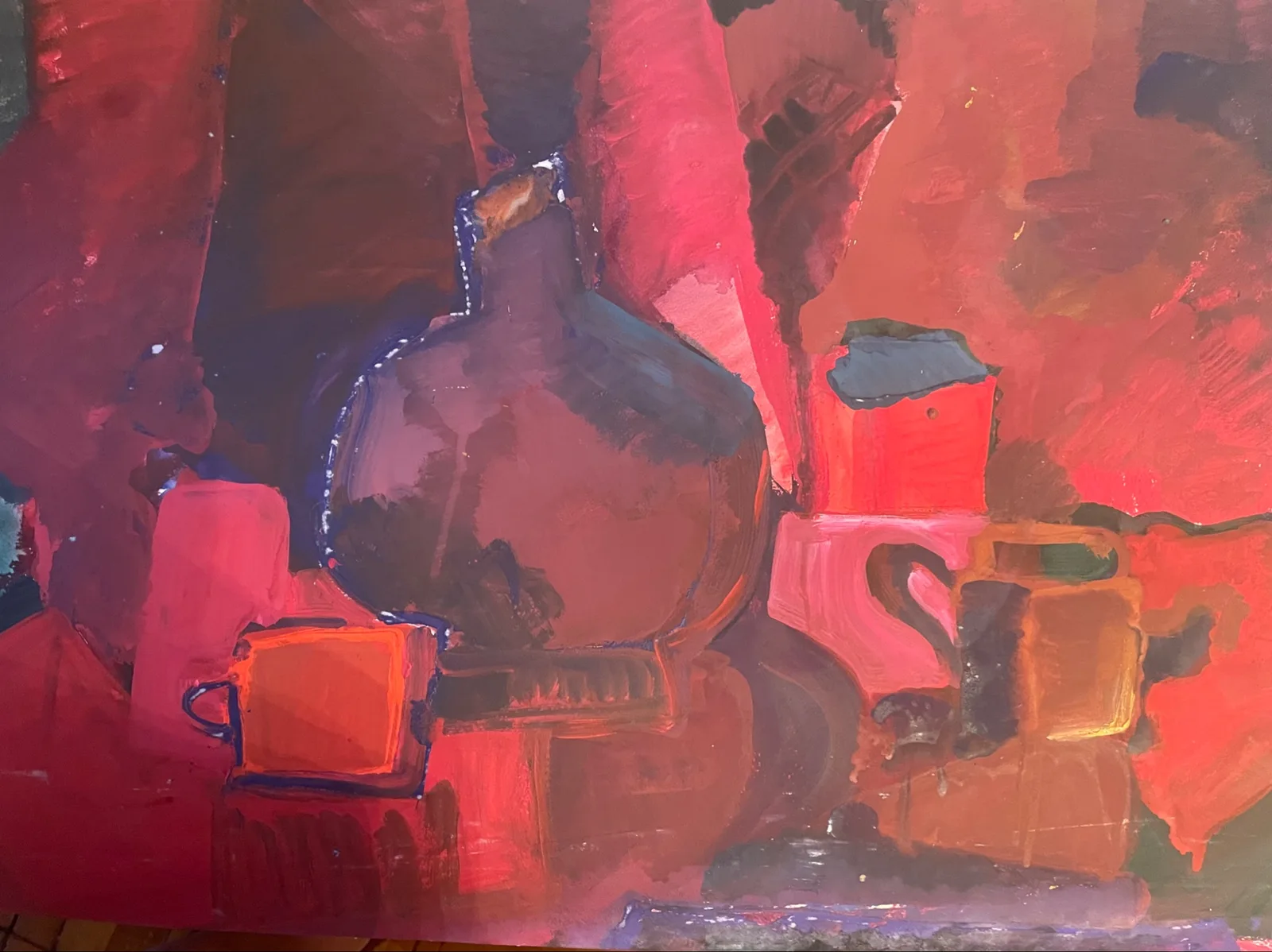 Картина «Красный натюрморт» — Маша Казак, Натюрморт, аукцион Artstore