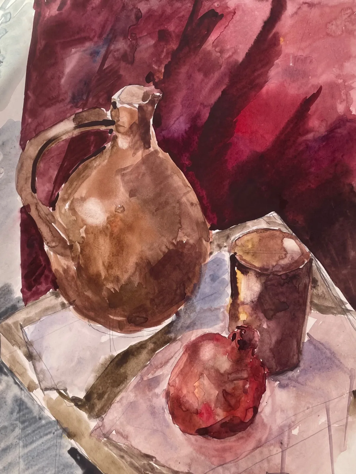 Картина «Натюрморт с гранатом» — Маша Казак, Натюрморт, аукцион Artstore