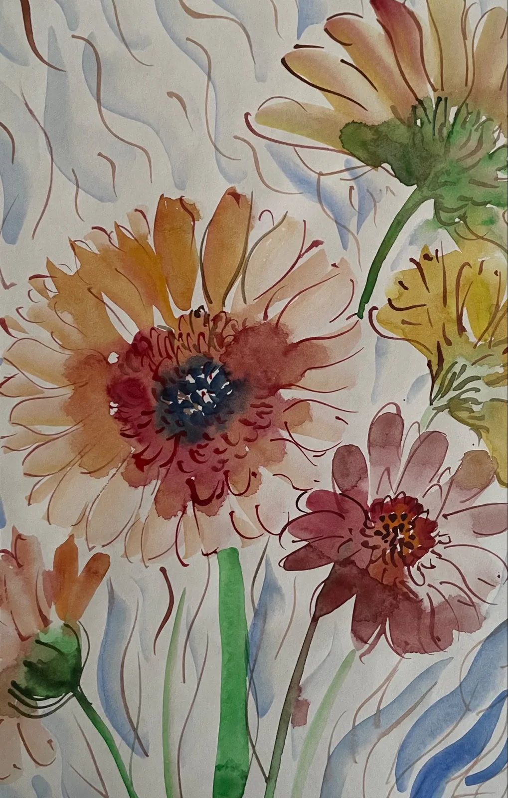 Картина «Ромашечки» — Маша Казак, Натюрморт, аукцион Artstore