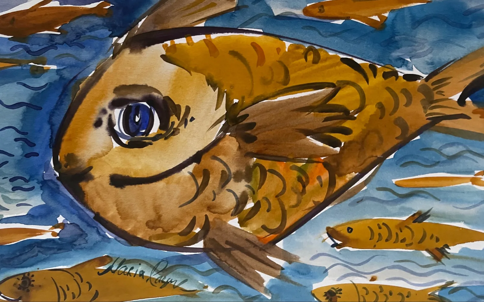 Картина «Золотая рыбка» — Маша Казак, Анималистика, аукцион Artstore